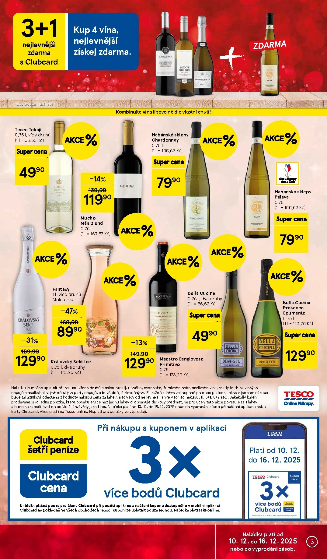 tesco - Aktuální leták Tesco supermarket od 10.12. do 16.12. - page: 3