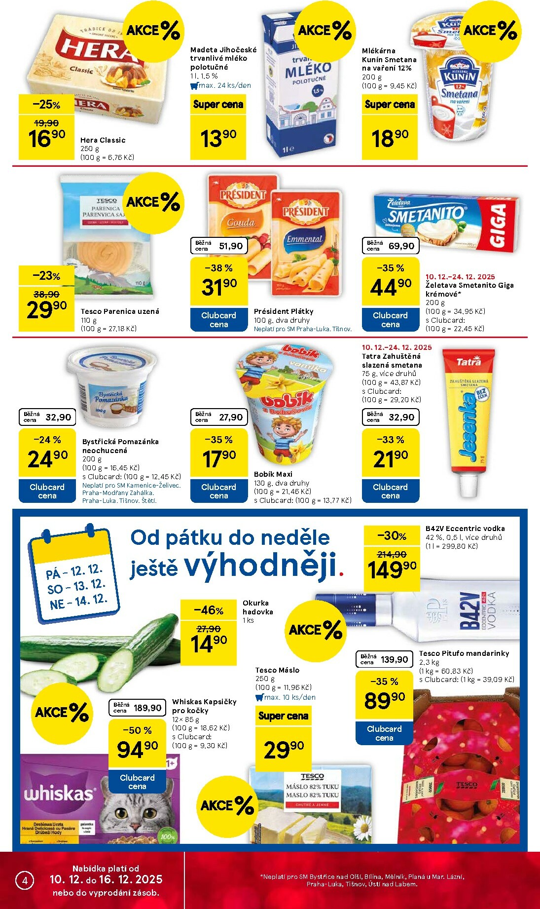 tesco - Aktuální leták Tesco supermarket od 10.12. do 16.12. - page: 4
