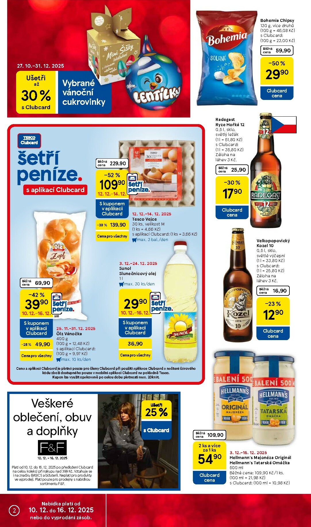 tesco - Aktuální leták Tesco supermarket od 10.12. do 16.12. - page: 2