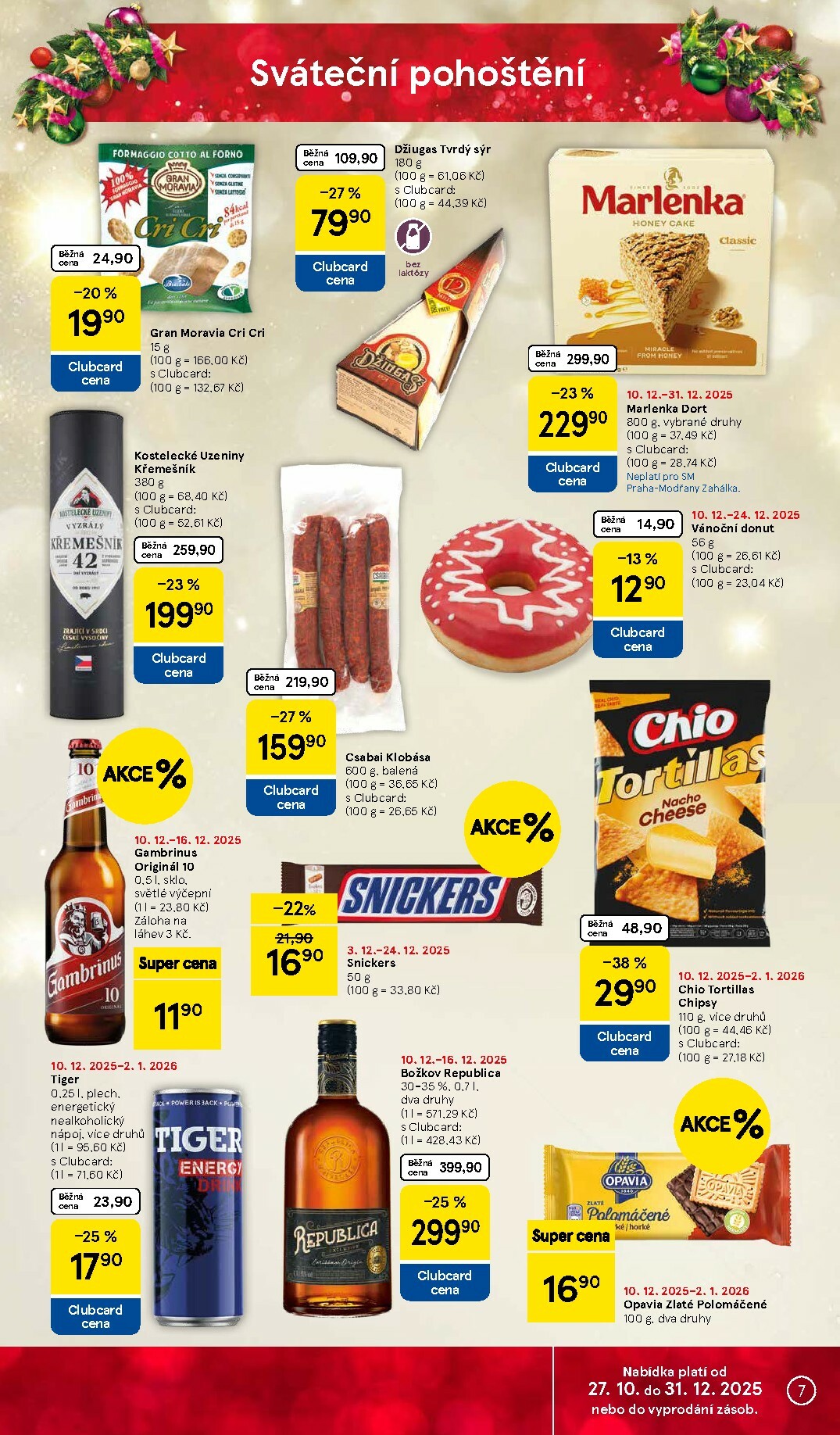 tesco - Aktuální leták Tesco supermarket od 10.12. do 16.12. - page: 7