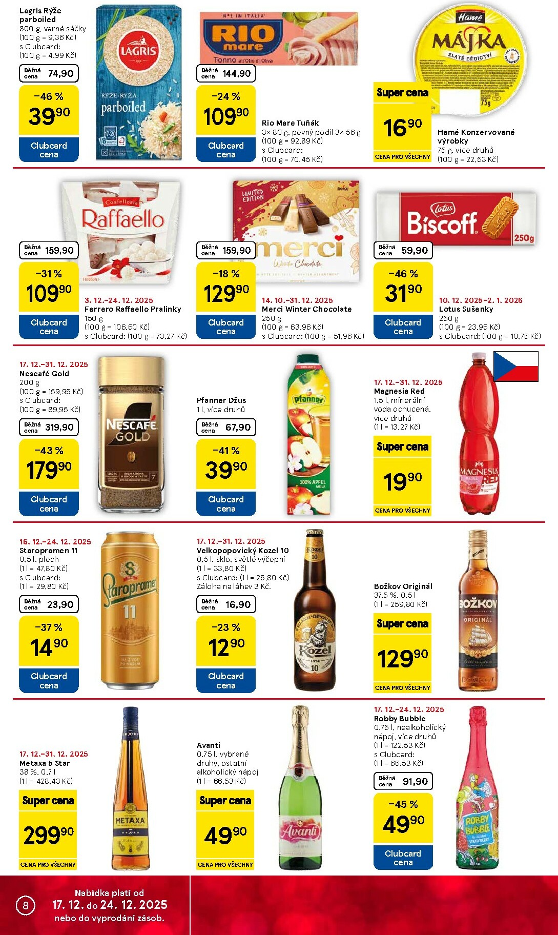 tesco - Aktuální leták Tesco supermarket od 17.12. do 24.12. - page: 8