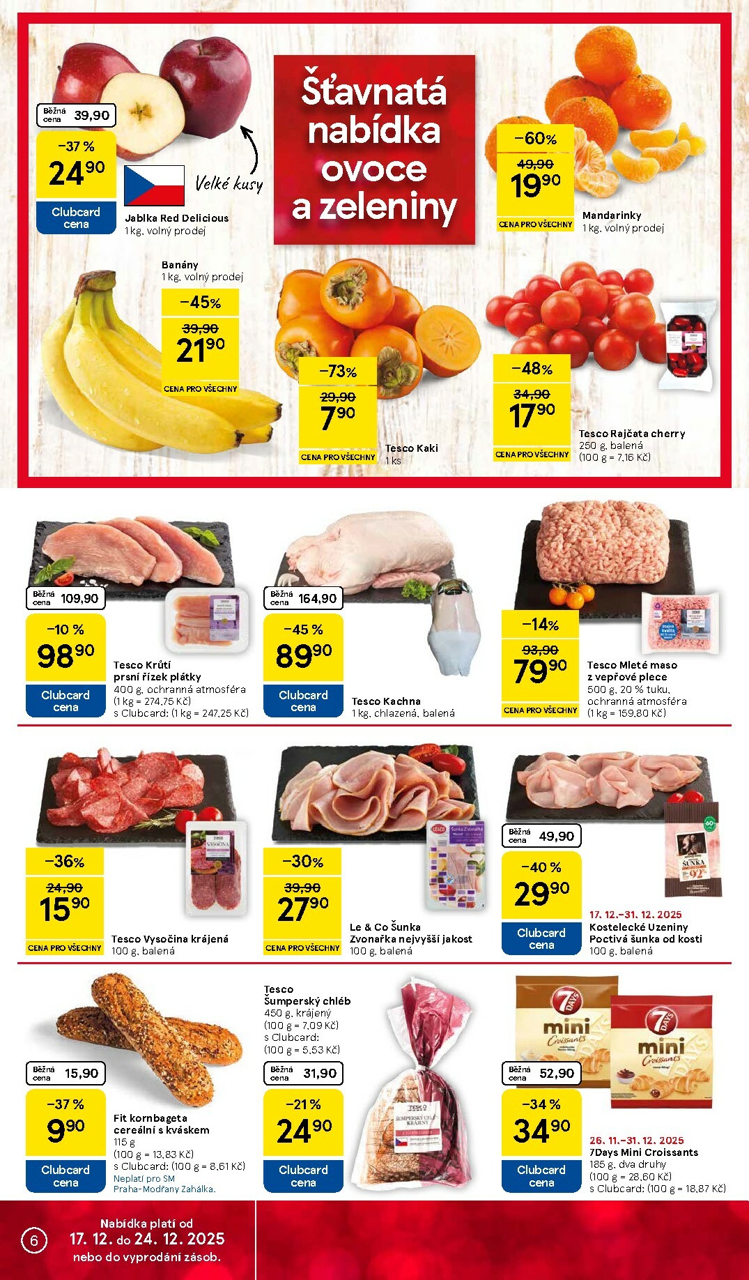 tesco - Aktuální leták Tesco supermarket od 17.12. do 24.12. - page: 6