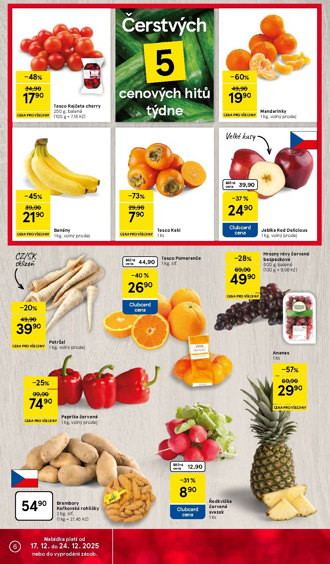 tesco - Aktuální leták Tesco od 17.12. do 24.12. - page: 6