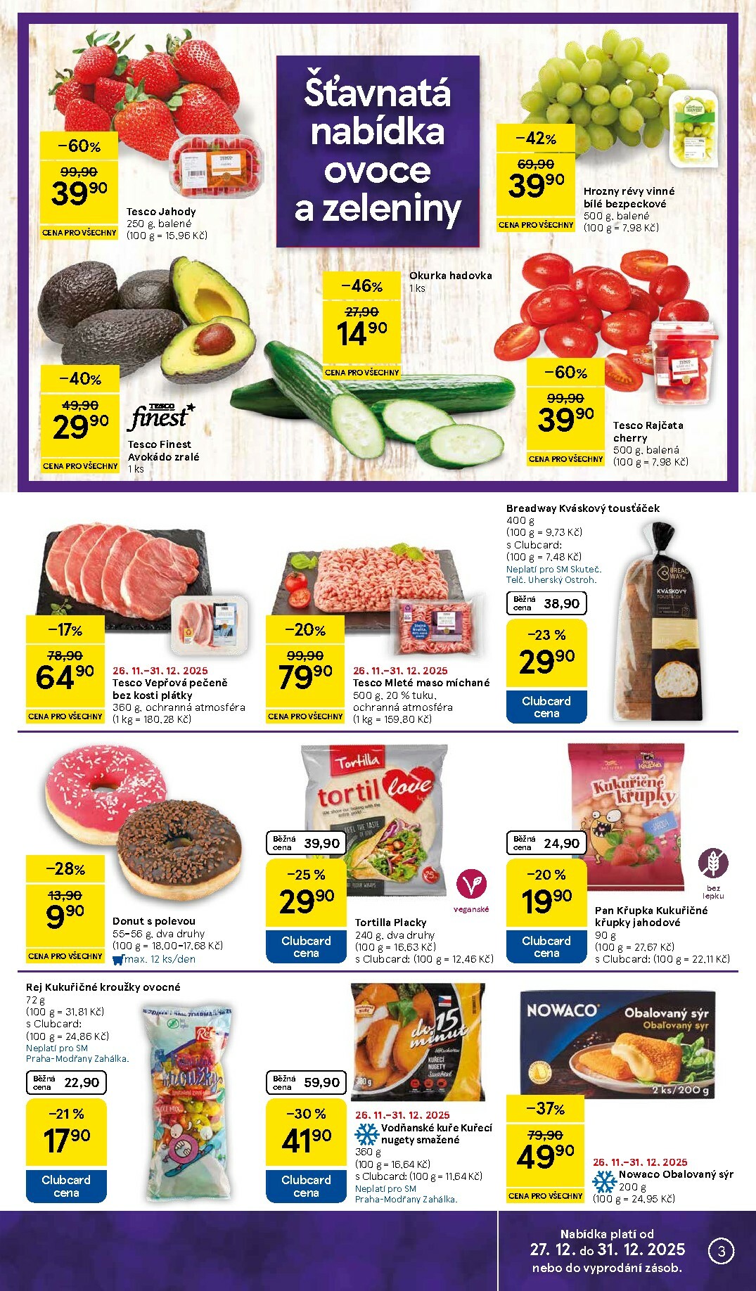 tesco - Aktuální leták Tesco supermarket od 27.12. do 31.12. - page: 3