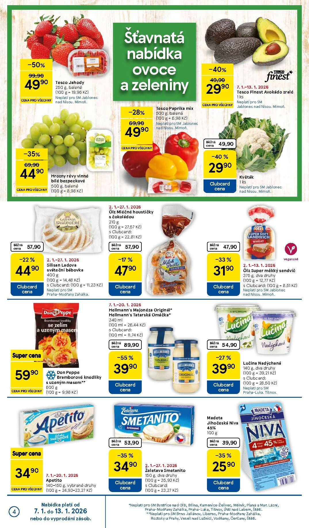 tesco - Aktuální leták Tesco supermarket od 07.01. do 13.01. - page: 4