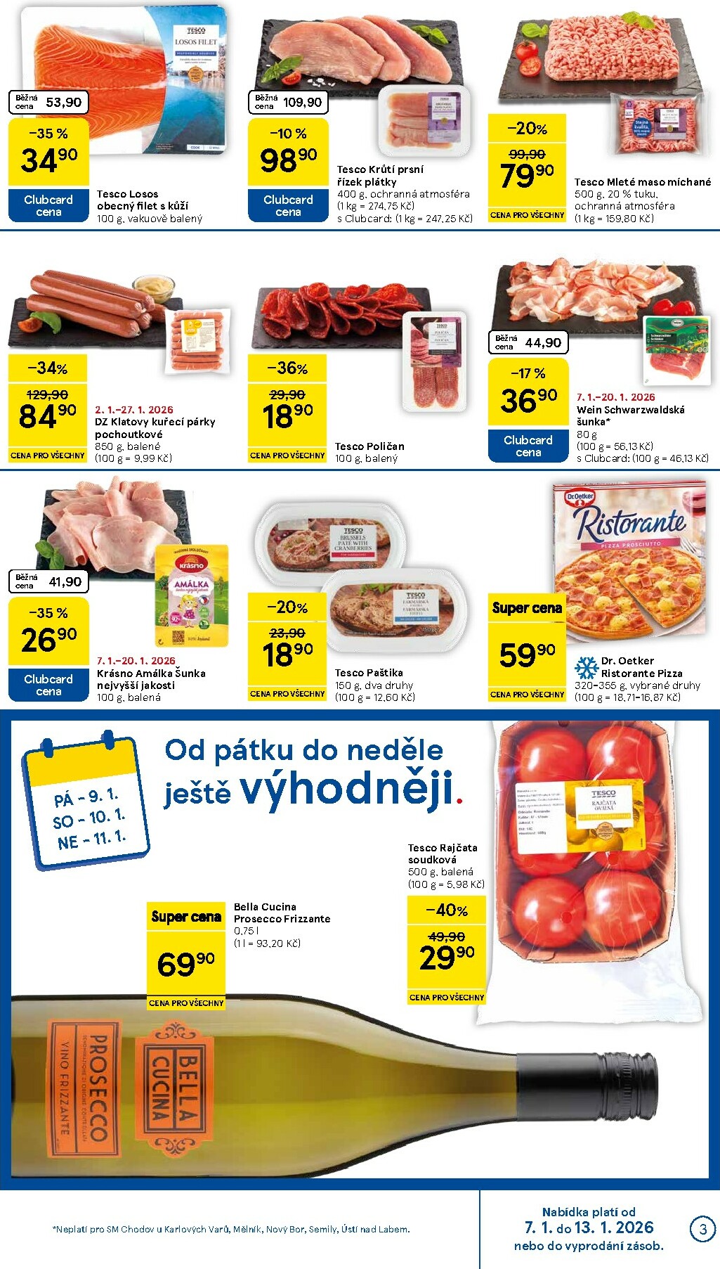 tesco - Aktuální leták Tesco supermarket od 07.01. do 13.01. - page: 3