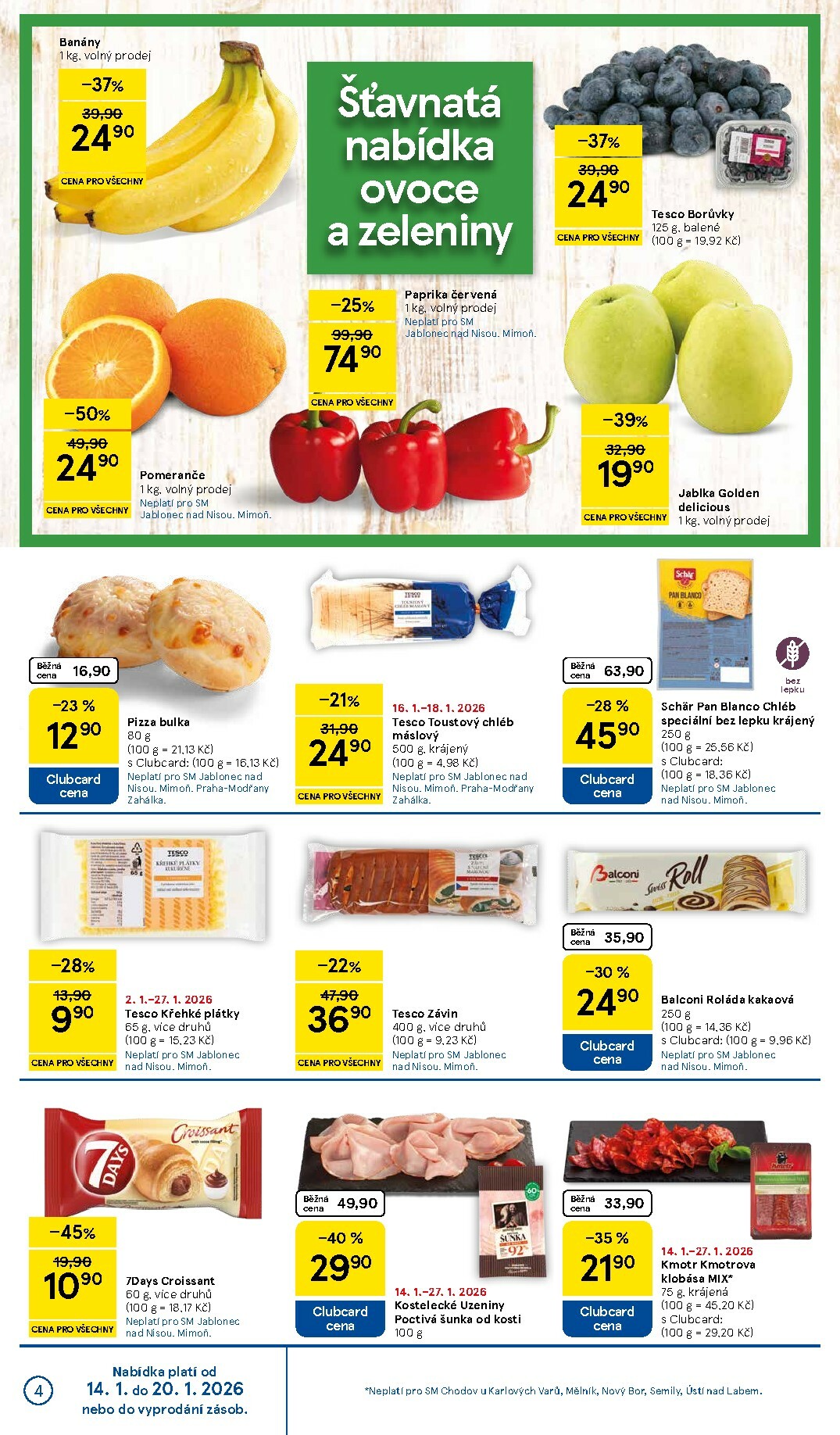 tesco - Aktuální leták Tesco supermarket od 14.01. do 20.01. - page: 4