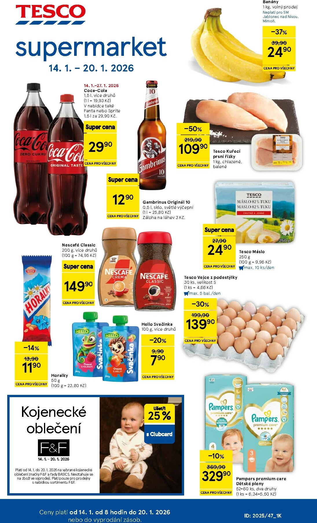 tesco - Aktuální leták Tesco supermarket od 14.01. do 20.01.