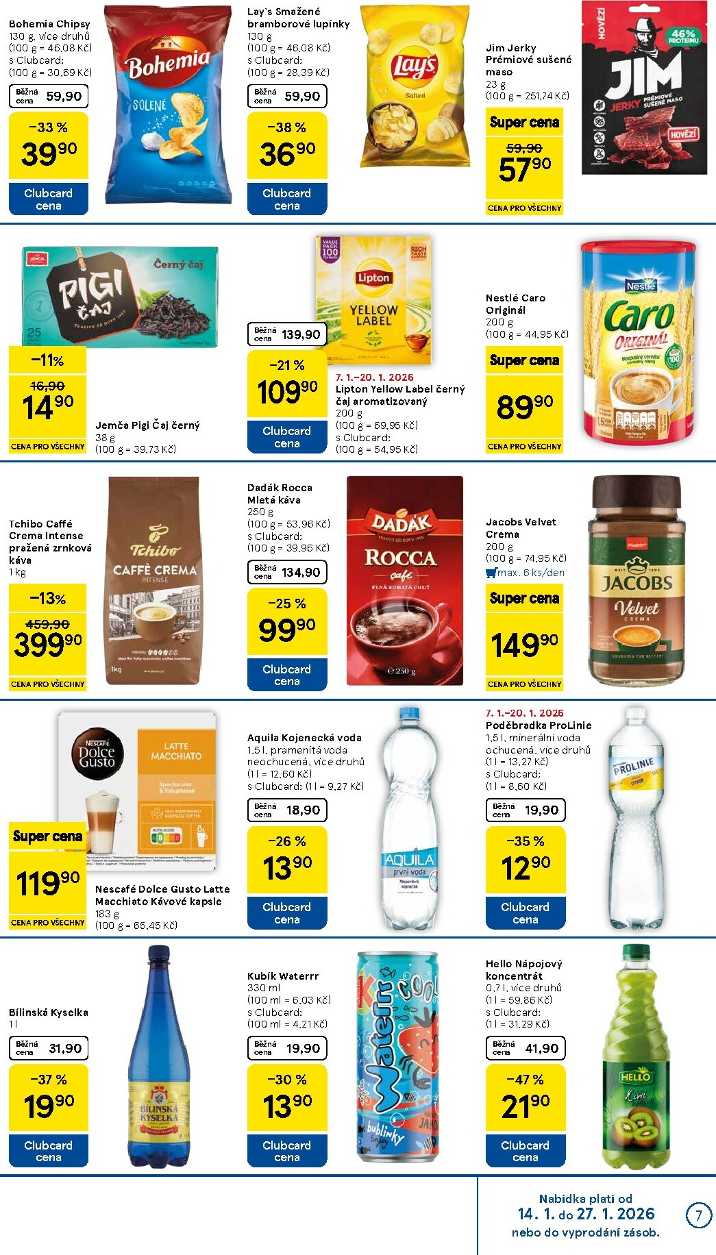 tesco - Aktuální leták Tesco supermarket od 14.01. do 20.01. - page: 7