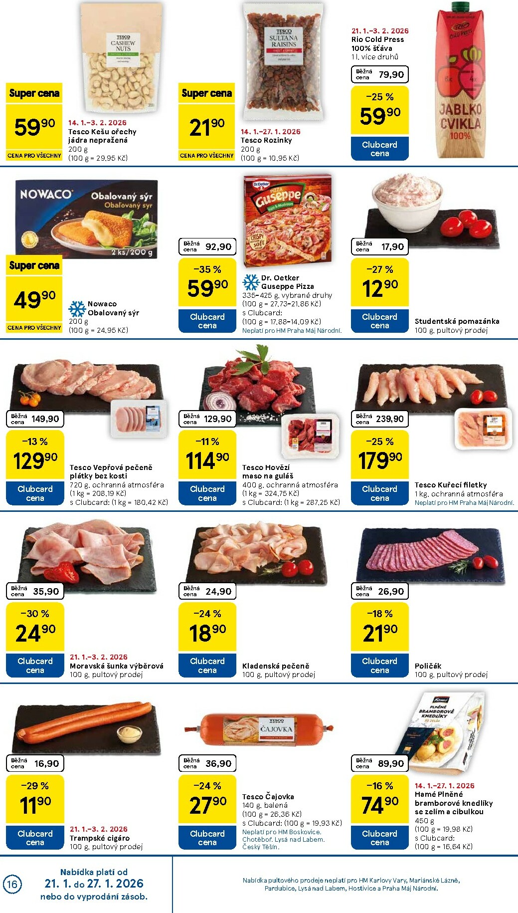 tesco - Aktuální leták Tesco od 21.01. do 27.01. - page: 16