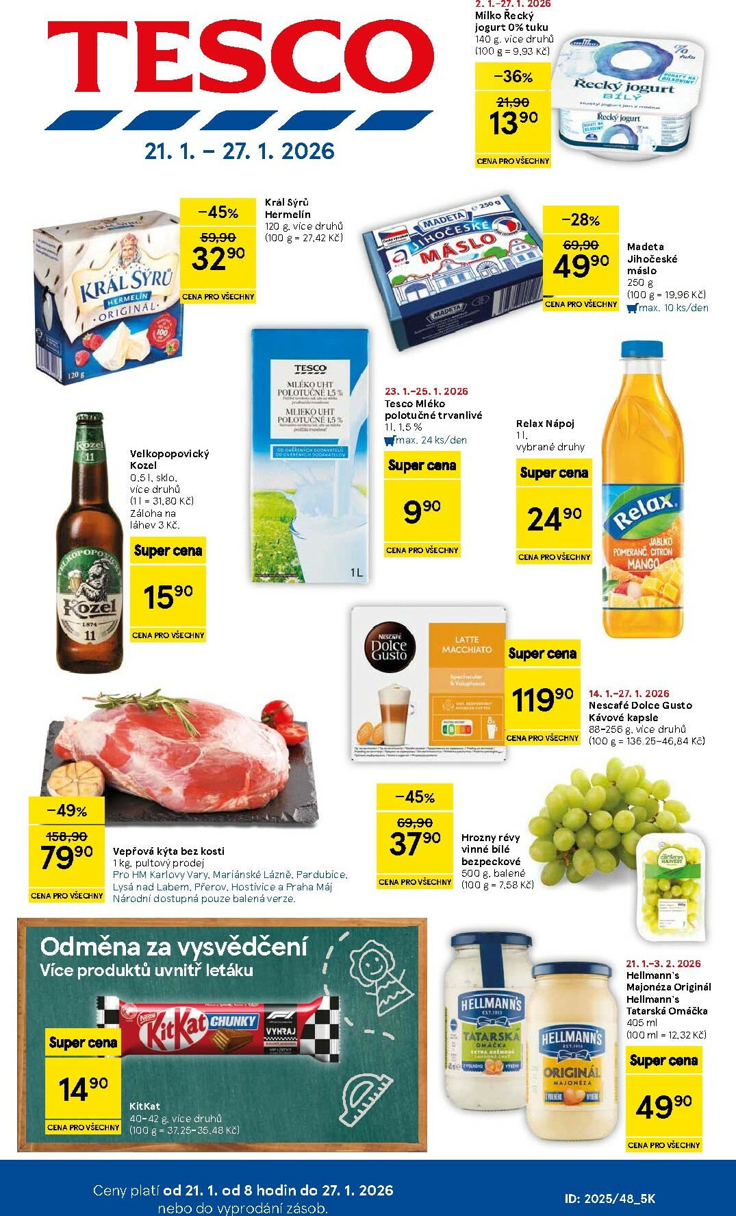tesco - Aktuální leták Tesco od 21.01. do 27.01.