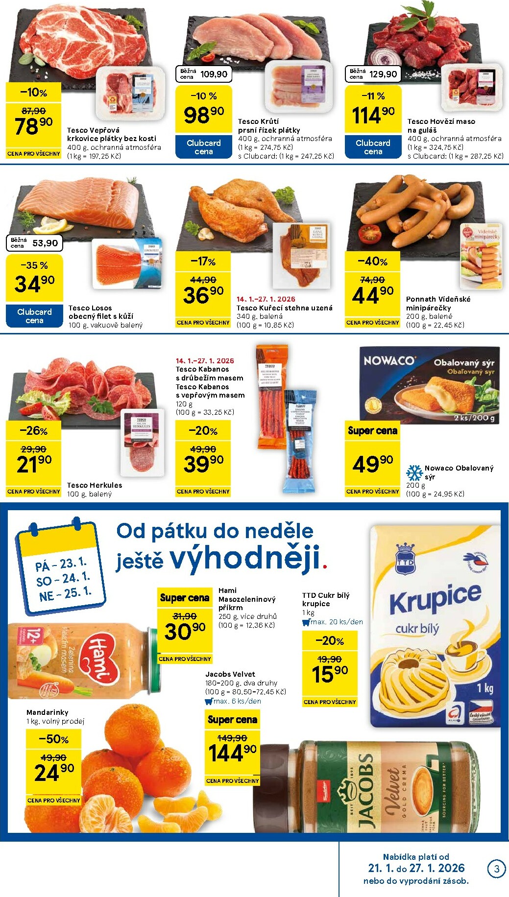 tesco - Aktuální leták Tesco supermarket od 21.01. do 27.01. - page: 3