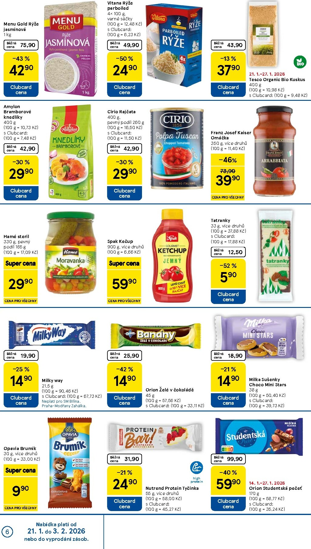 tesco - Aktuální leták Tesco supermarket od 21.01. do 27.01. - page: 6