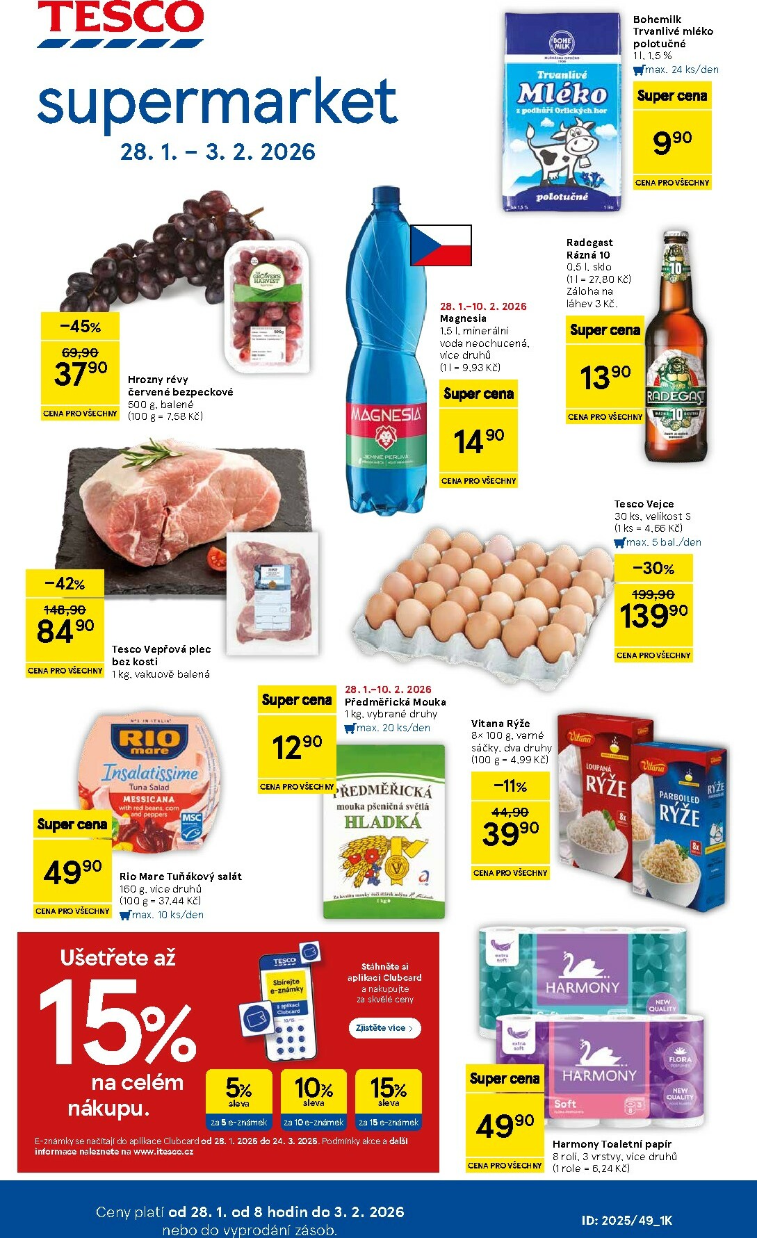 tesco - Tesco supermarket leták platný od 28.01. do 03.02.