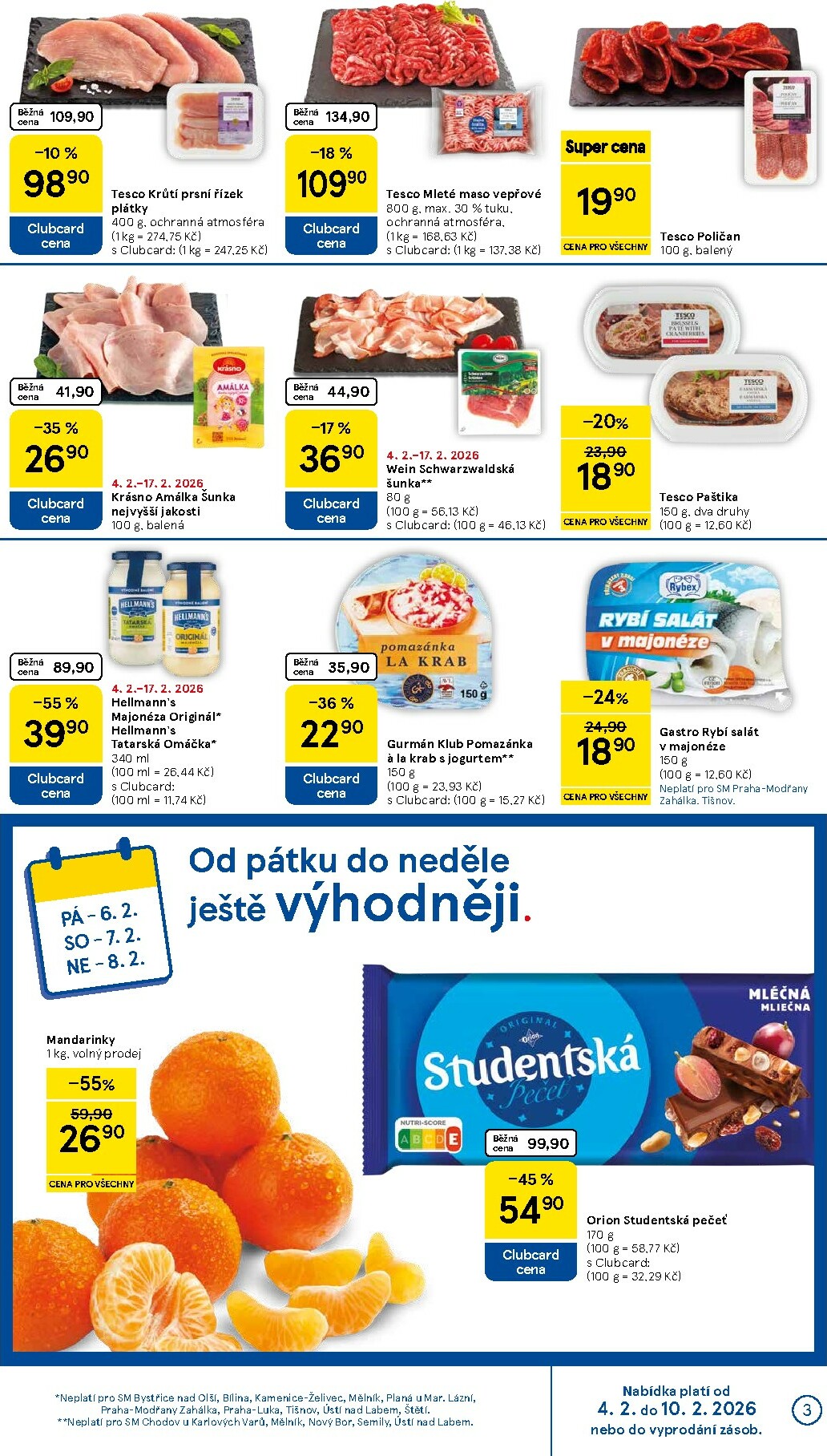 tesco - Tesco supermarket leták platný od středy 04.02.2026 do úterý 10.02.2026 - page: 3