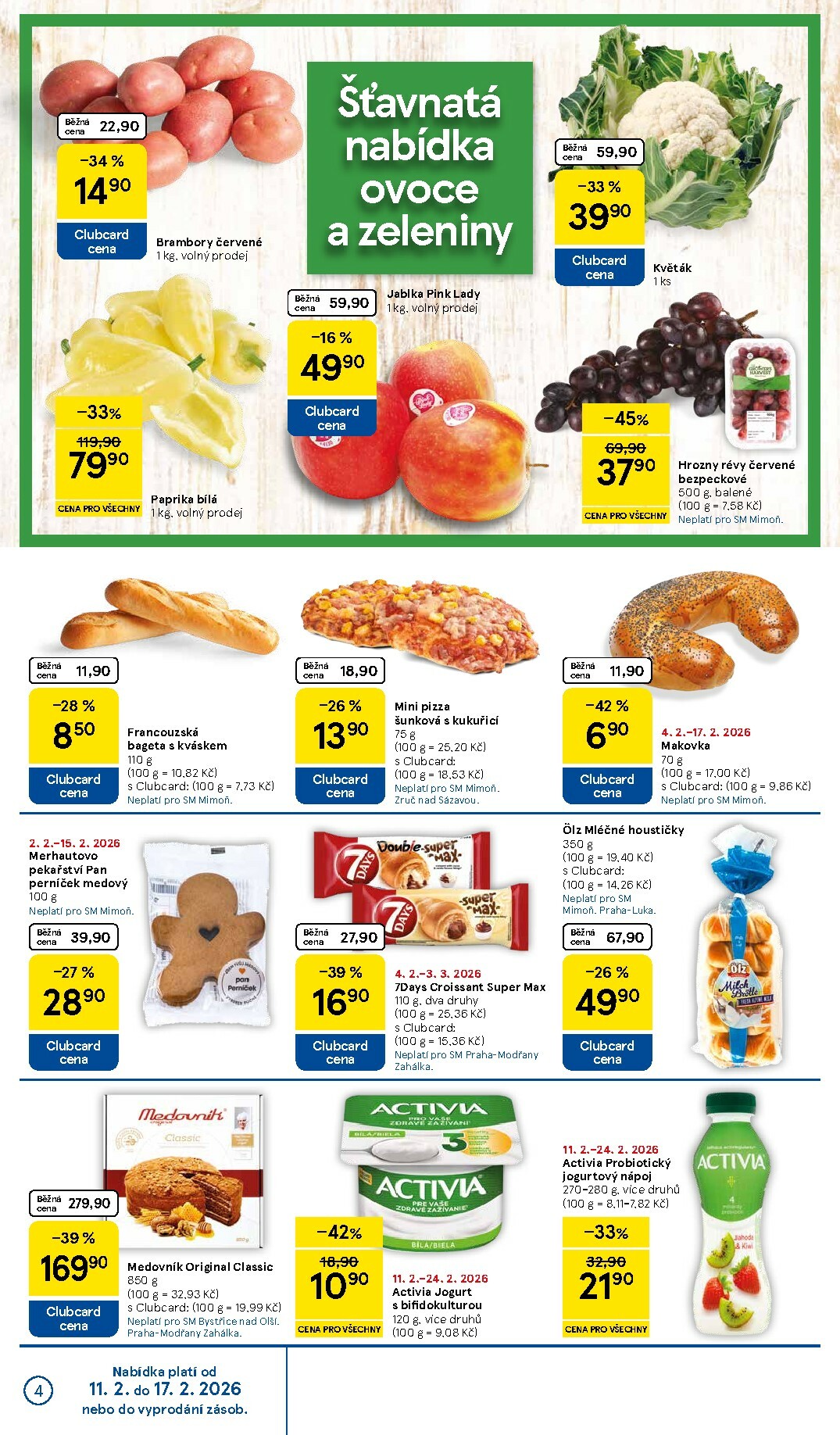 tesco - Tesco supermarket leták platný od středy 11.02.2026 do úterý 17.02.2026 - page: 4