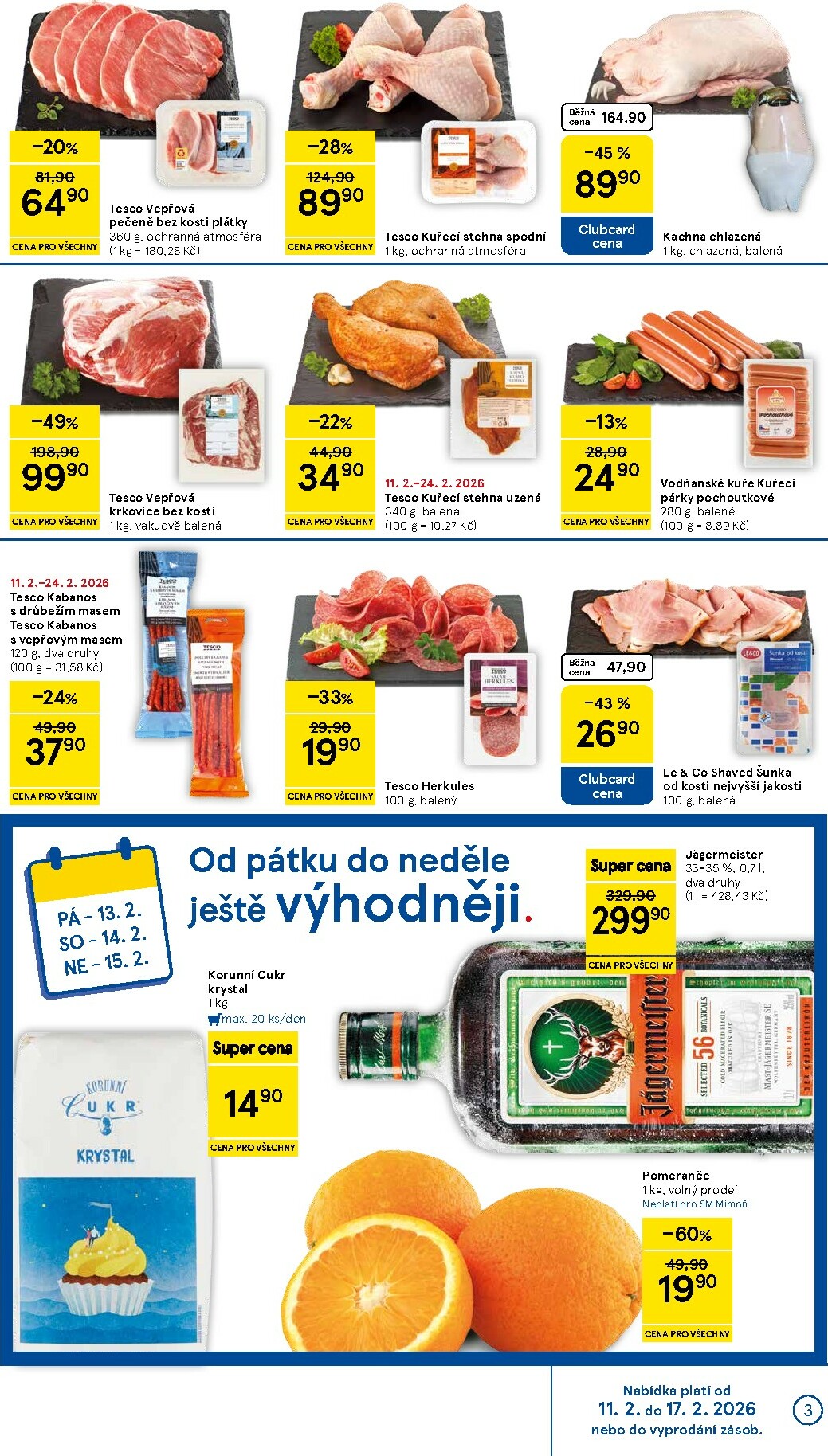 tesco - Tesco supermarket leták platný od středy 11.02.2026 do úterý 17.02.2026 - page: 3