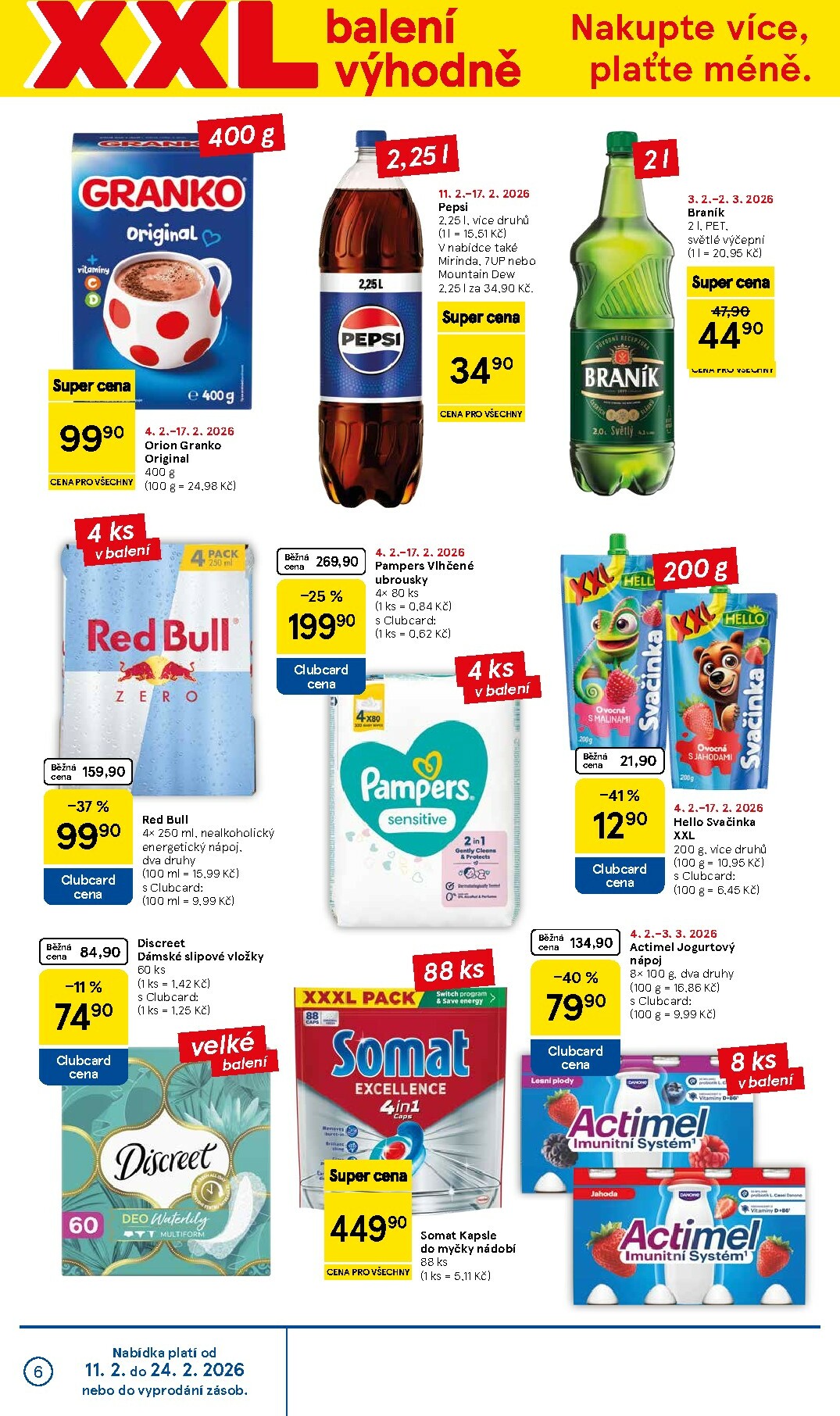 tesco - Tesco supermarket leták platný od středy 11.02.2026 do úterý 17.02.2026 - page: 6