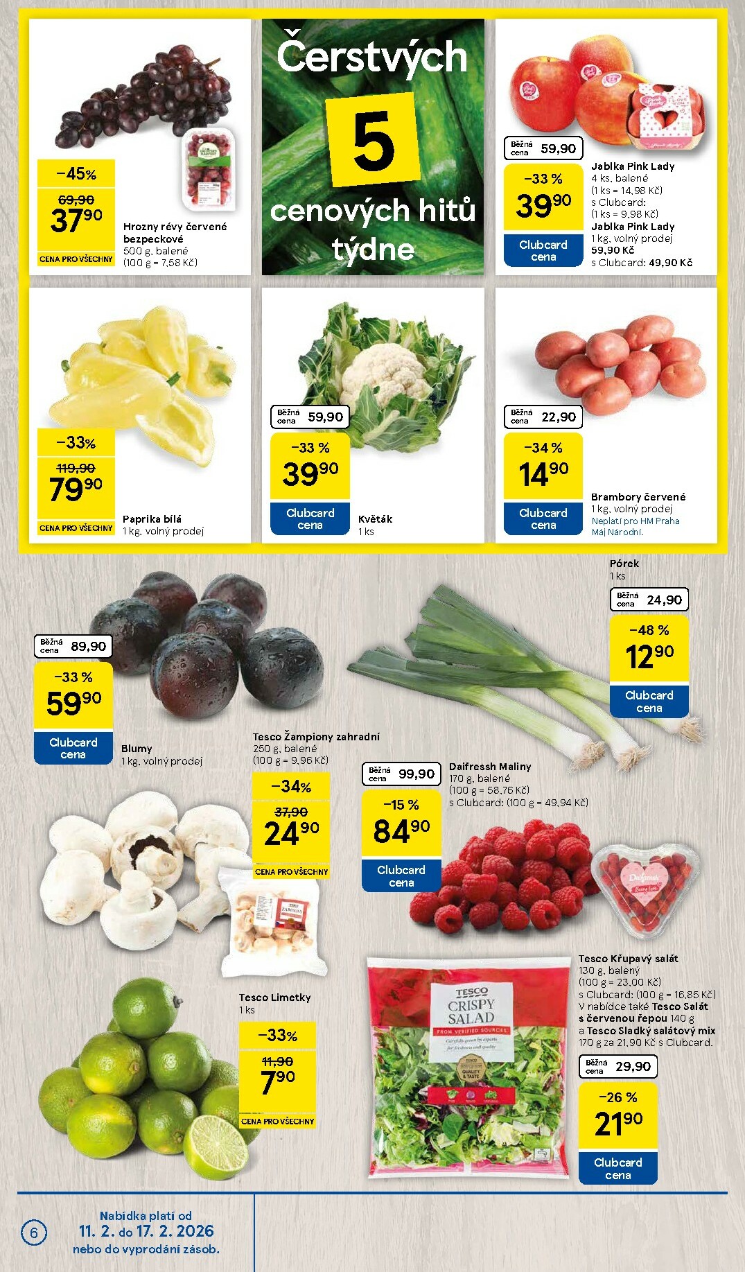 tesco - Tesco leták platný od středy 11.02.2026 do úterý 17.02.2026 - page: 6