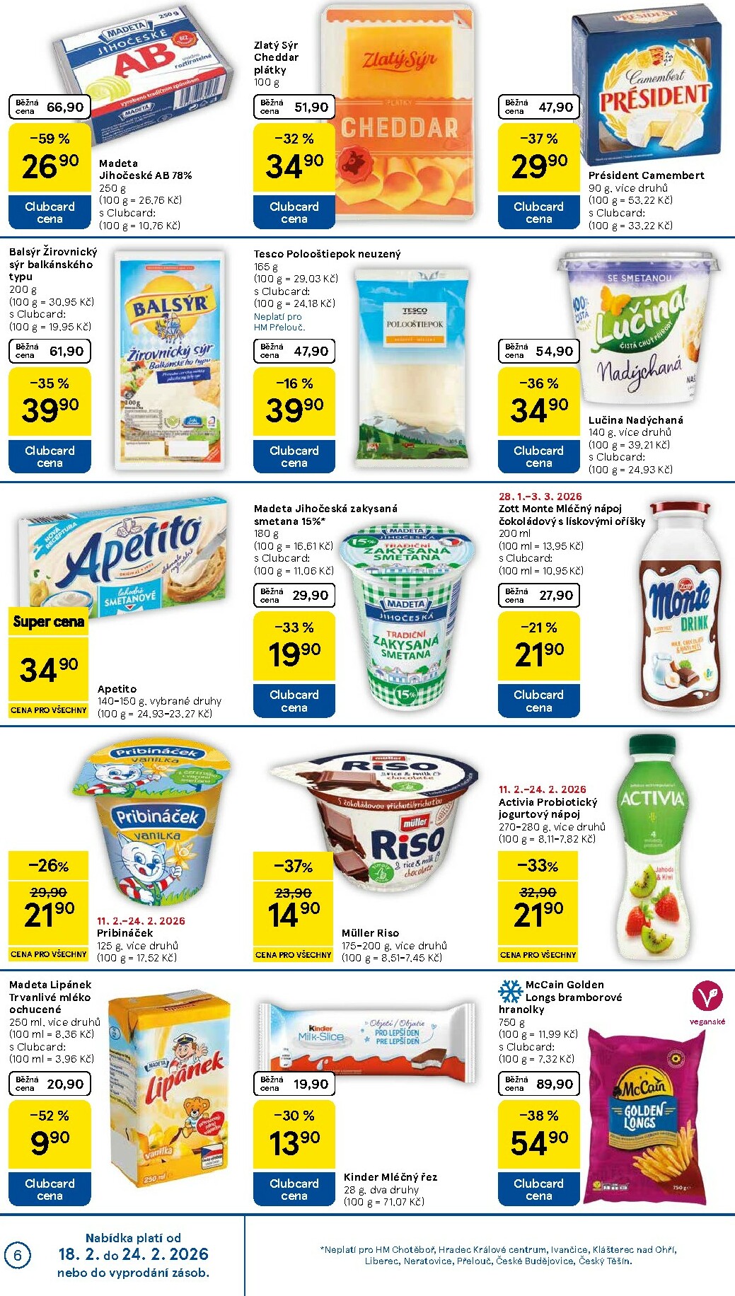 tesco - Tesco leták platný od středy 18.02.2026 do úterý 24.02.2026 - page: 6