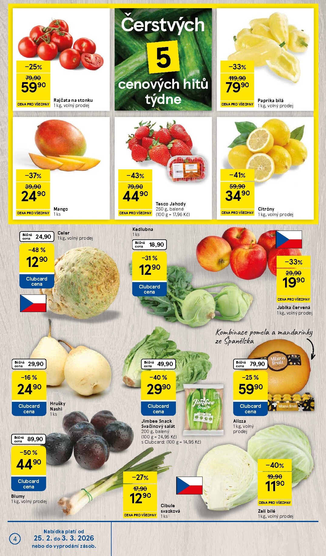 tesco - Tesco leták platný od středy 25.02.2026 do úterý 03.03.2026 - page: 4