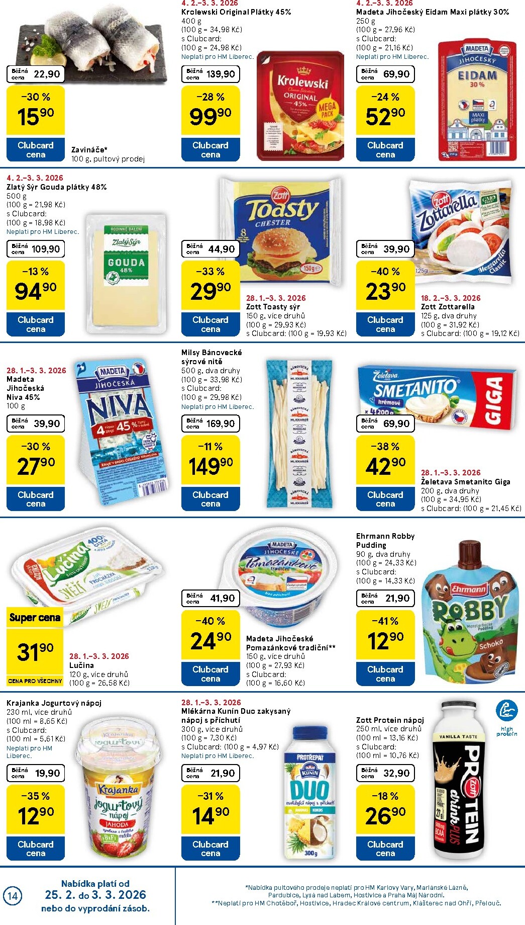 tesco - Tesco leták platný od středy 25.02.2026 do úterý 03.03.2026 - page: 14