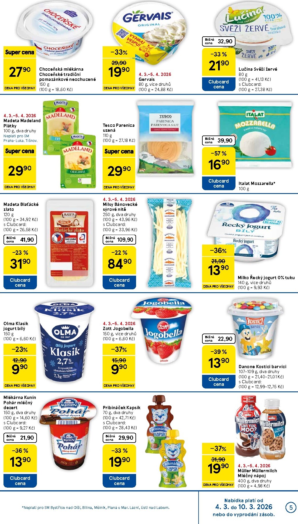 tesco - Tesco supermarket leták platný od středy 04.03.2026 do úterý 10.03.2026 - page: 5