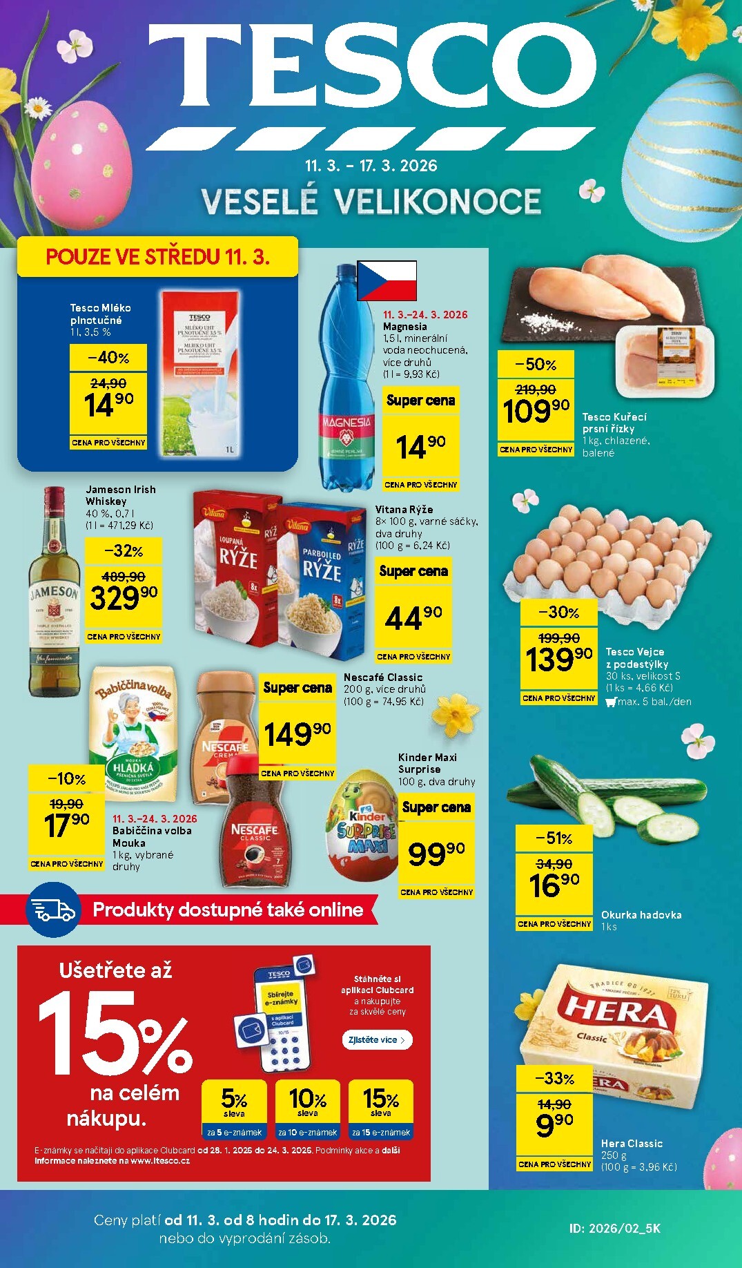 tesco - Tesco leták platný od středy 11.03.2026 do úterý 17.03.2026