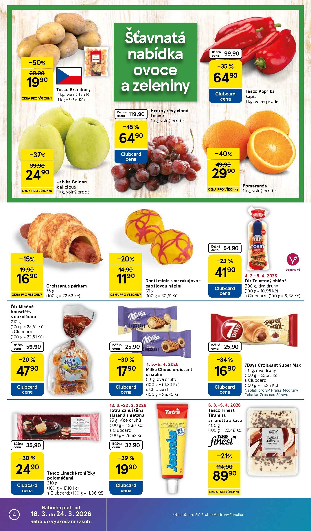tesco - Tesco supermarket leták platný od středy 18.03.2026 do úterý 24.03.2026 - page: 4