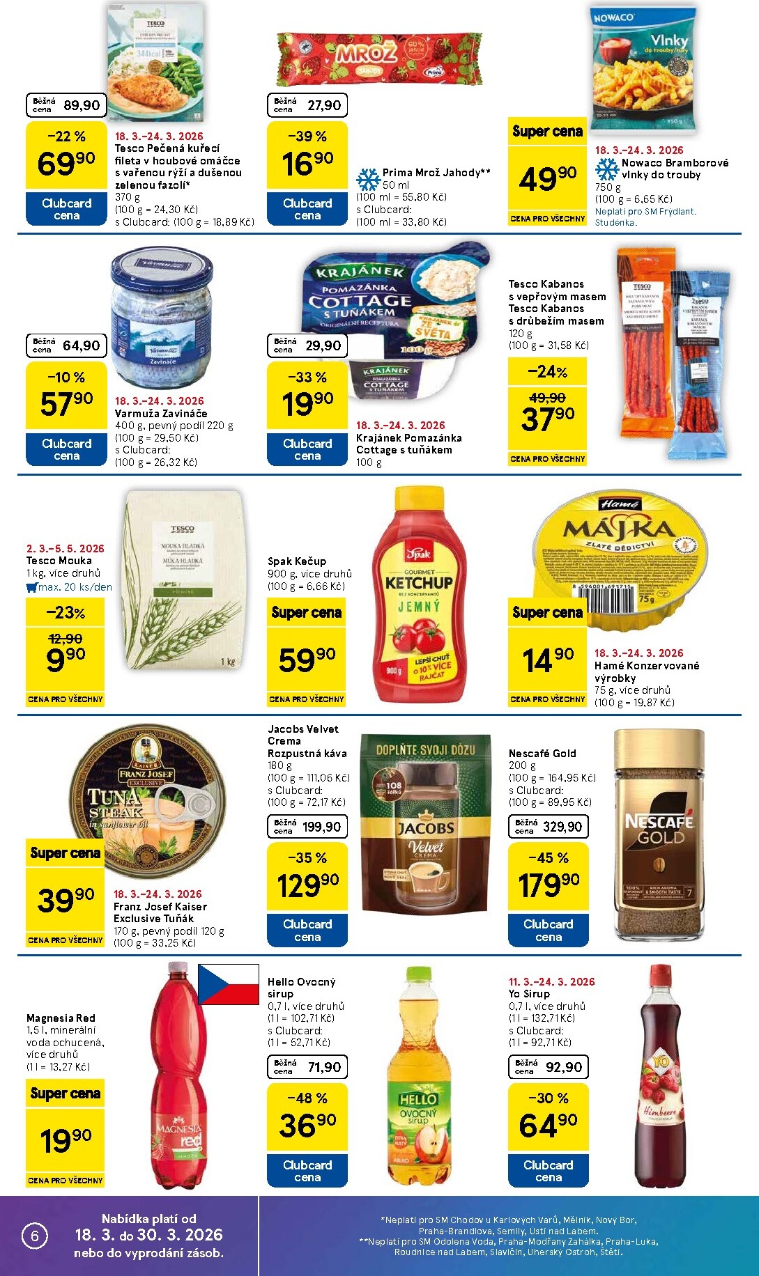tesco - Tesco supermarket leták platný od středy 18.03.2026 do úterý 24.03.2026 - page: 6