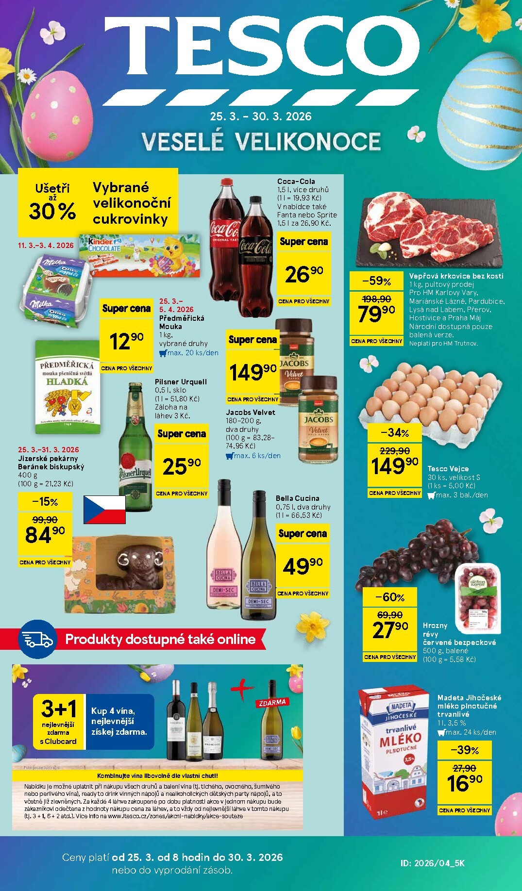 tesco - Tesco leták platný od středy 25.03.2026 do pondělí 30.03.2026