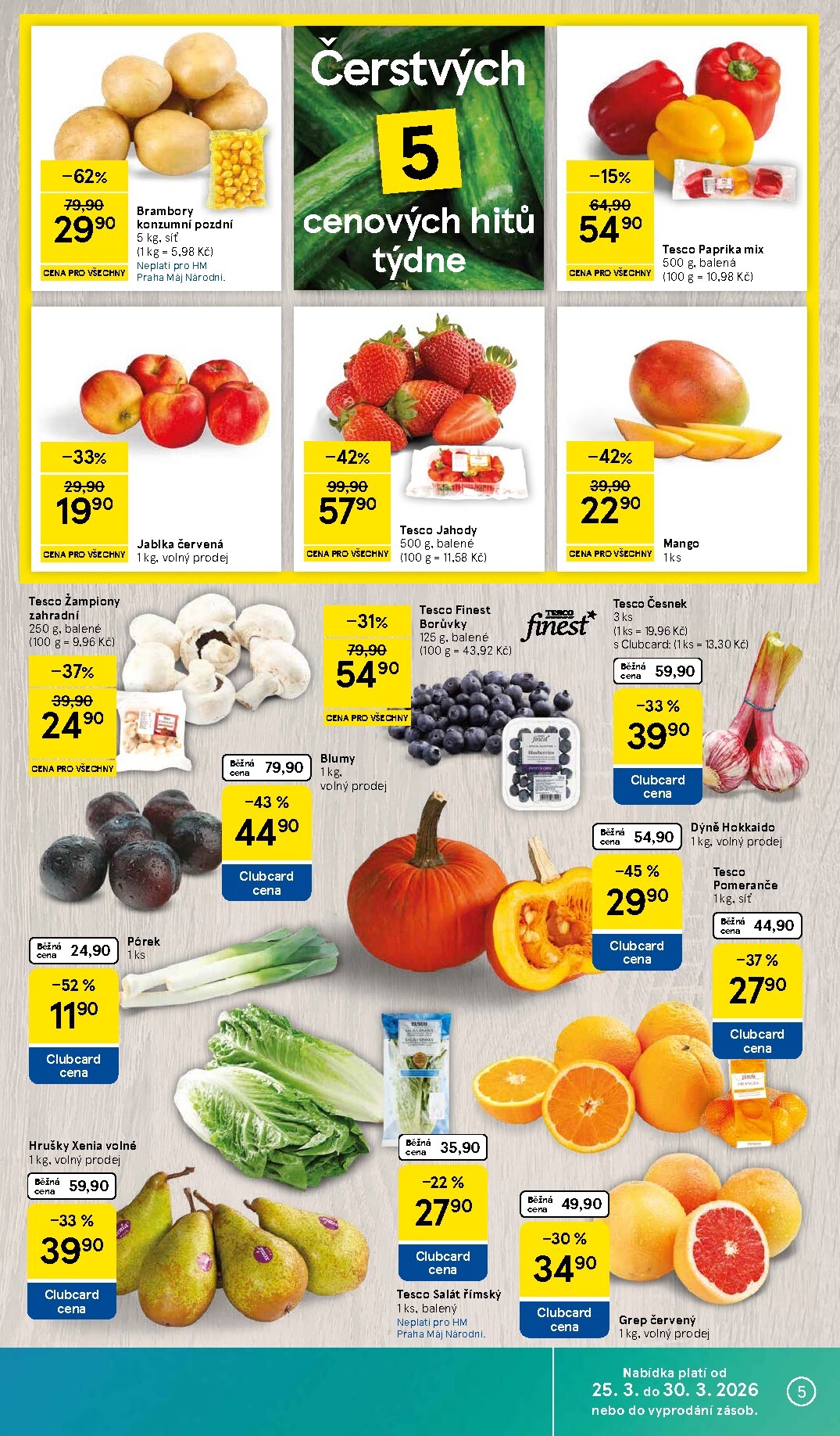 tesco - Tesco leták platný od středy 25.03.2026 do pondělí 30.03.2026 - page: 5