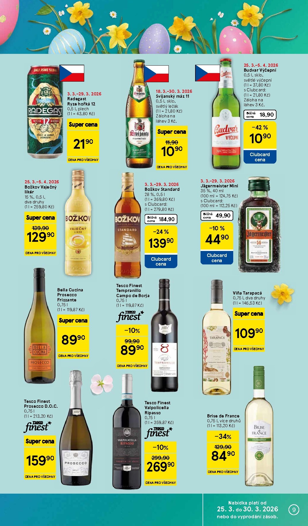 tesco - Tesco supermarket leták platný od středy 25.03.2026 do pondělí 30.03.2026 - page: 9