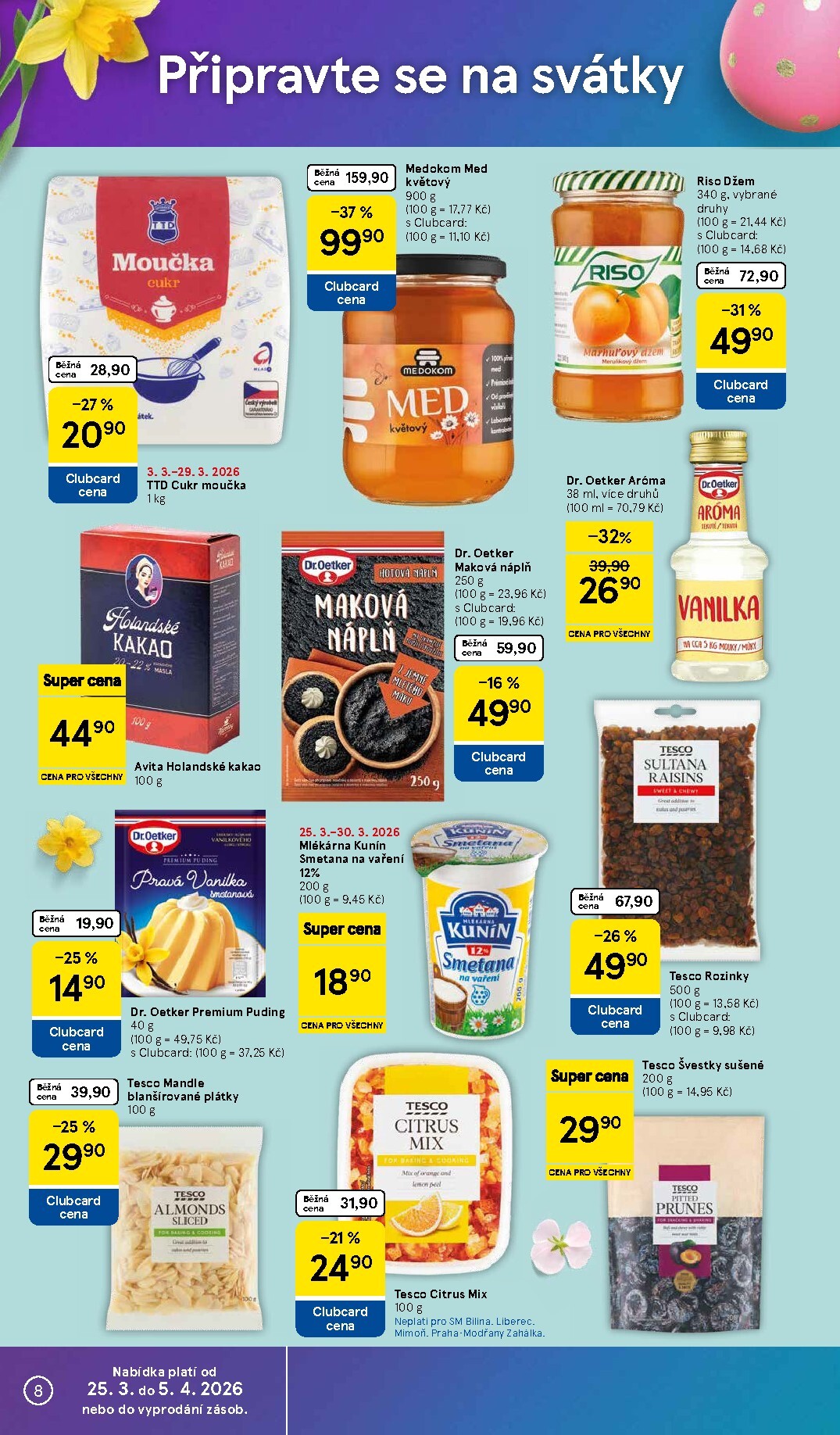 tesco - Tesco supermarket leták platný od středy 25.03.2026 do pondělí 30.03.2026 - page: 8