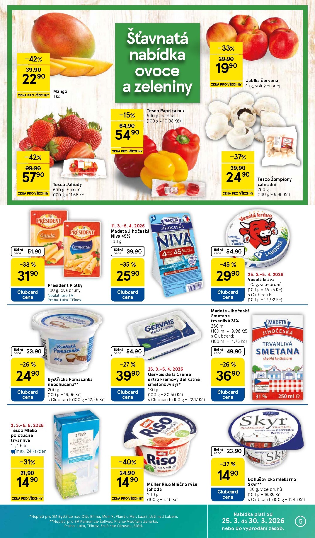 tesco - Tesco supermarket leták platný od středy 25.03.2026 do pondělí 30.03.2026 - page: 5