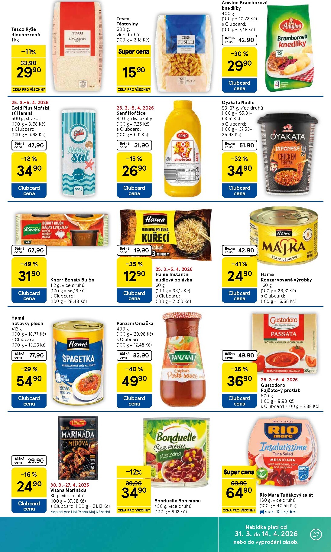 tesco - Tesco leták platný od úterý 31.03.2026 do neděle 05.04.2026 - page: 27
