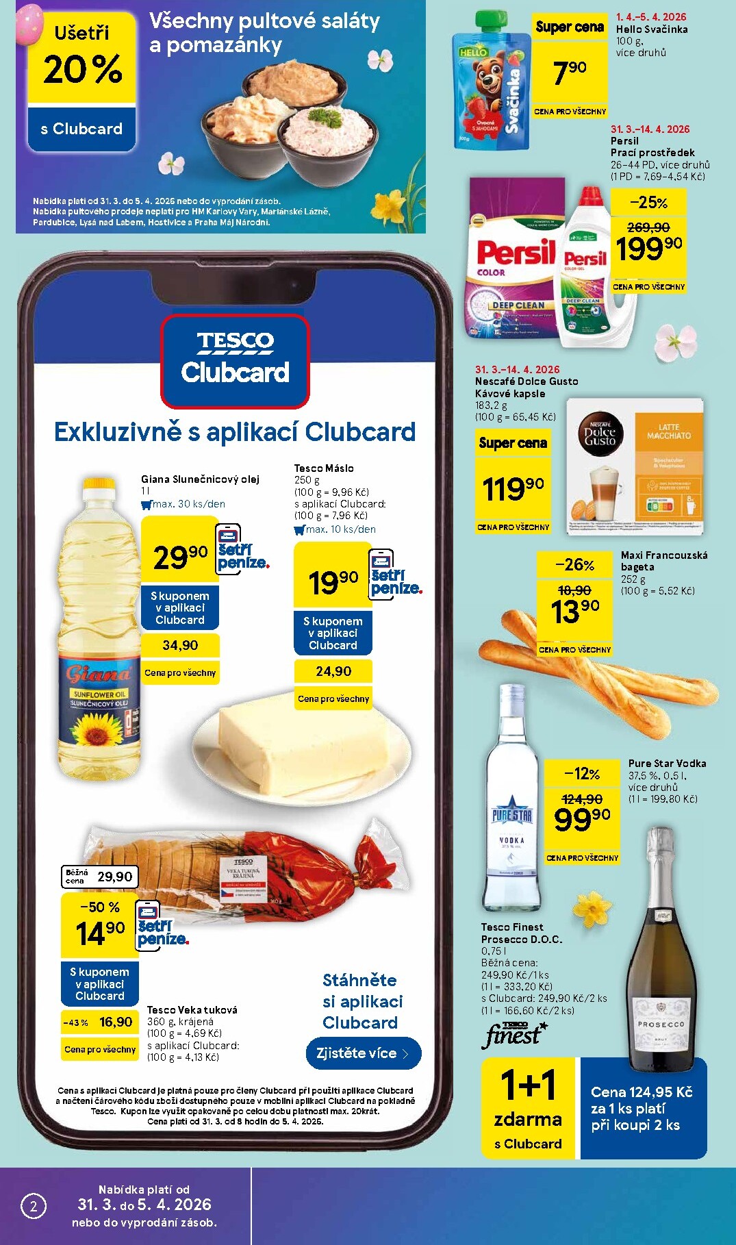 tesco - Tesco leták platný od úterý 31.03.2026 do neděle 05.04.2026 - page: 2