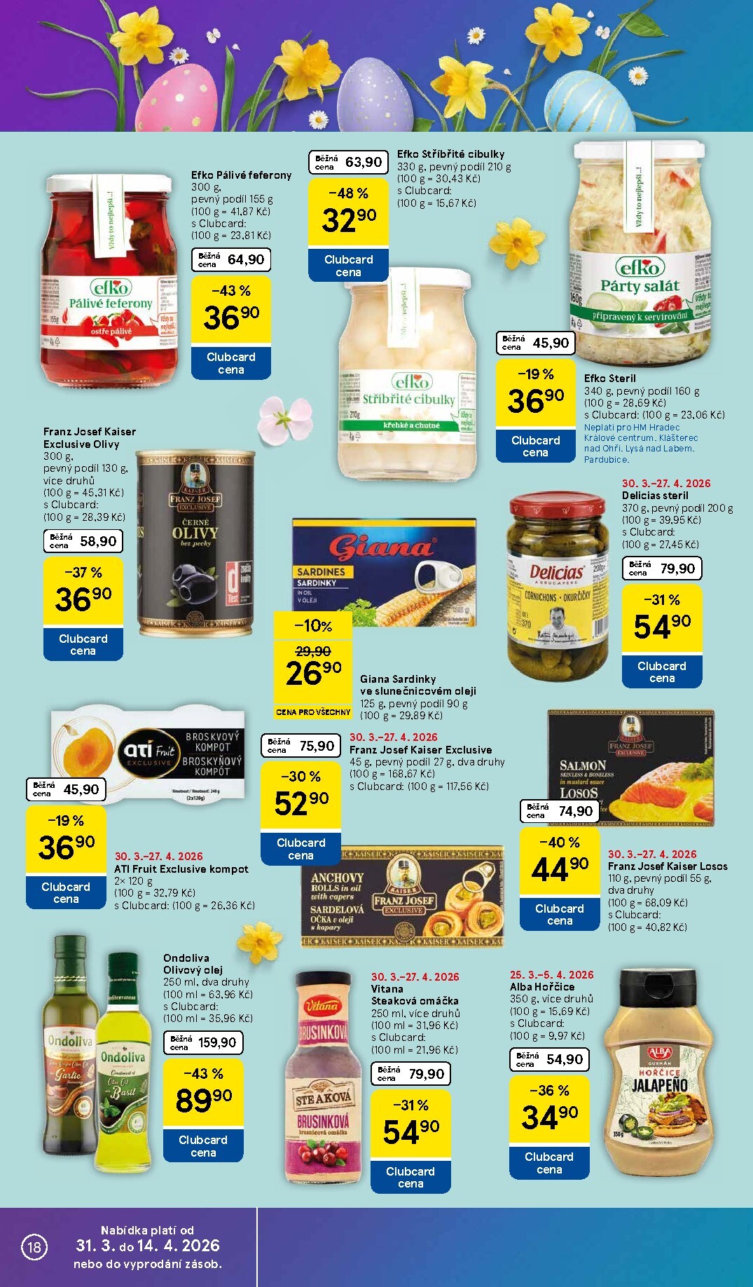tesco - Tesco leták platný od úterý 31.03.2026 do neděle 05.04.2026 - page: 18