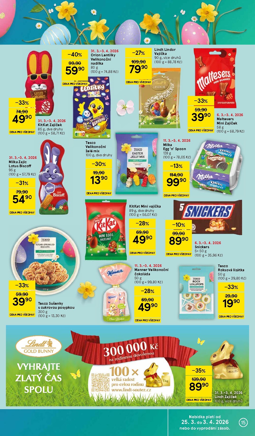 tesco - Tesco leták platný od úterý 31.03.2026 do neděle 05.04.2026 - page: 15