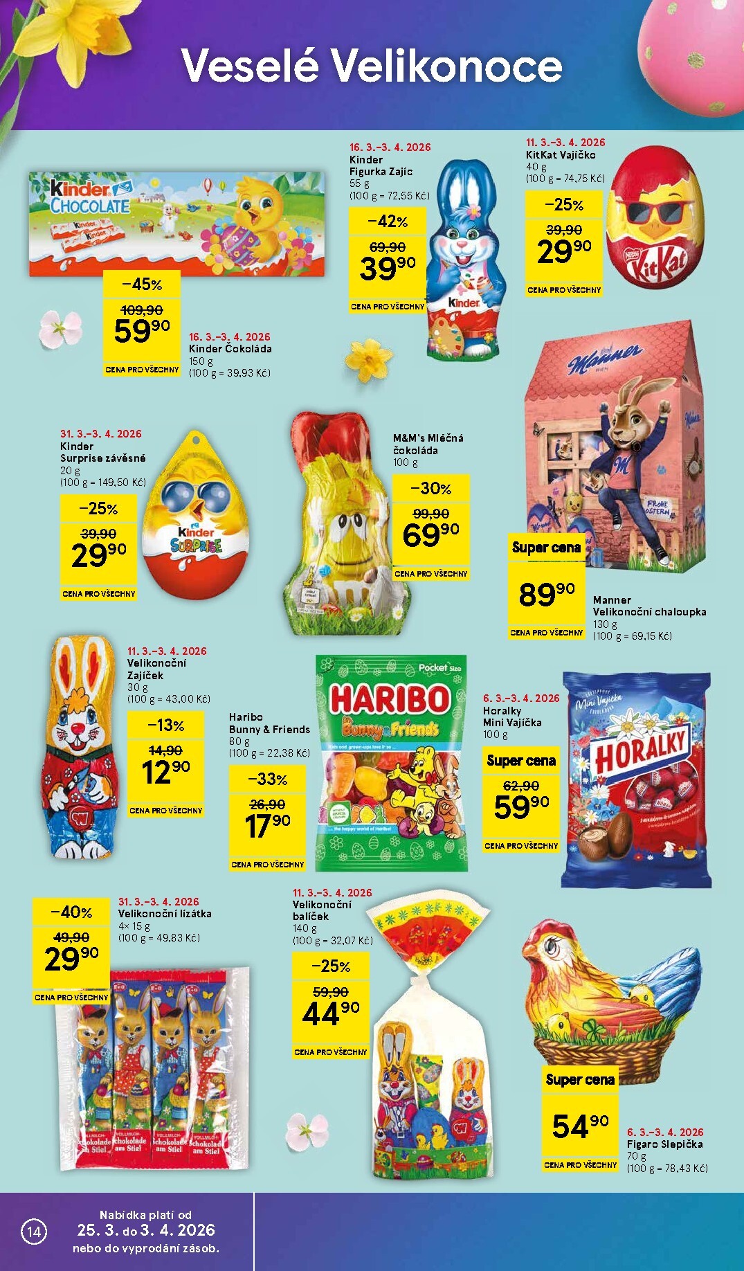 tesco - Tesco leták platný od úterý 31.03.2026 do neděle 05.04.2026 - page: 14