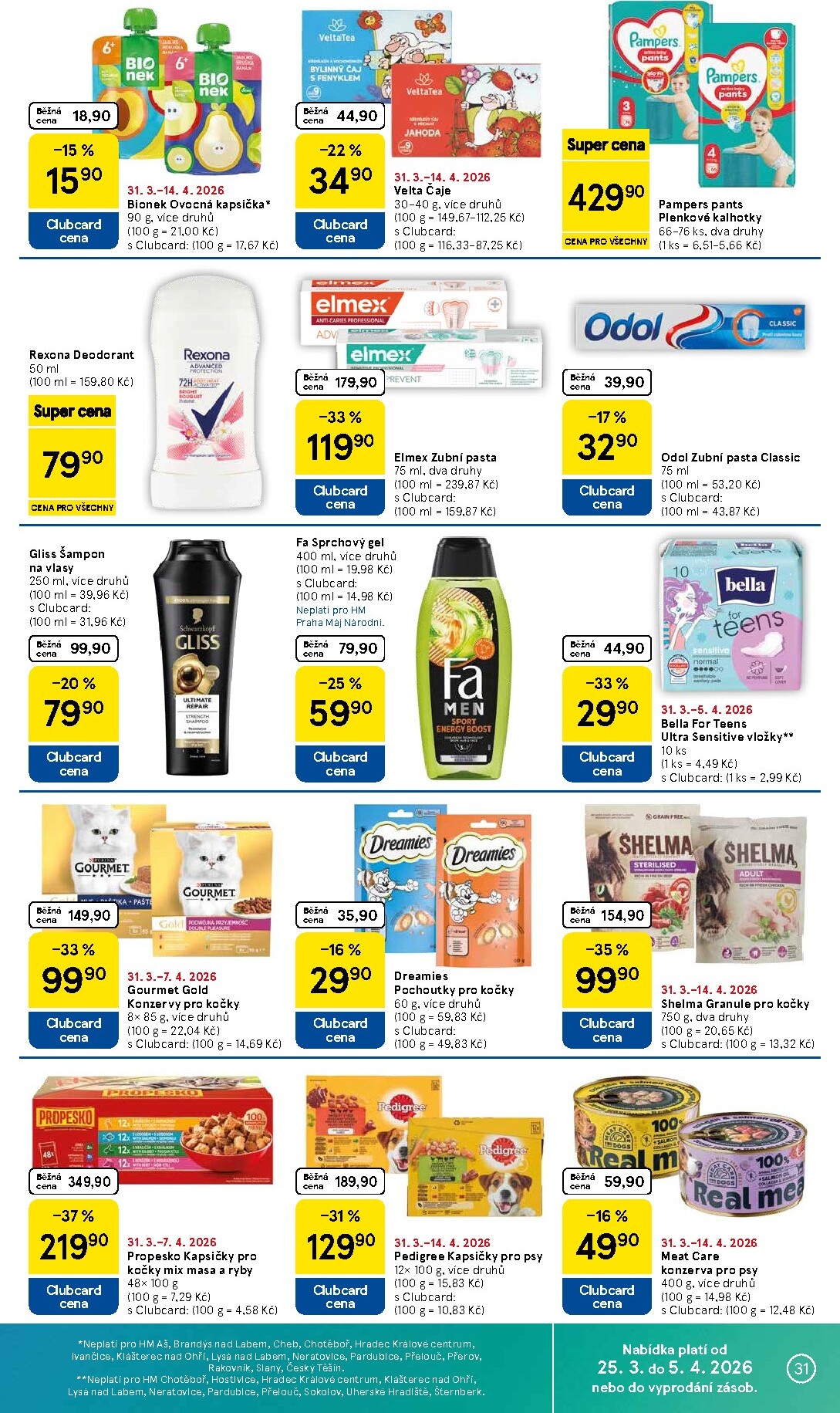 tesco - Tesco leták platný od úterý 31.03.2026 do neděle 05.04.2026 - page: 31