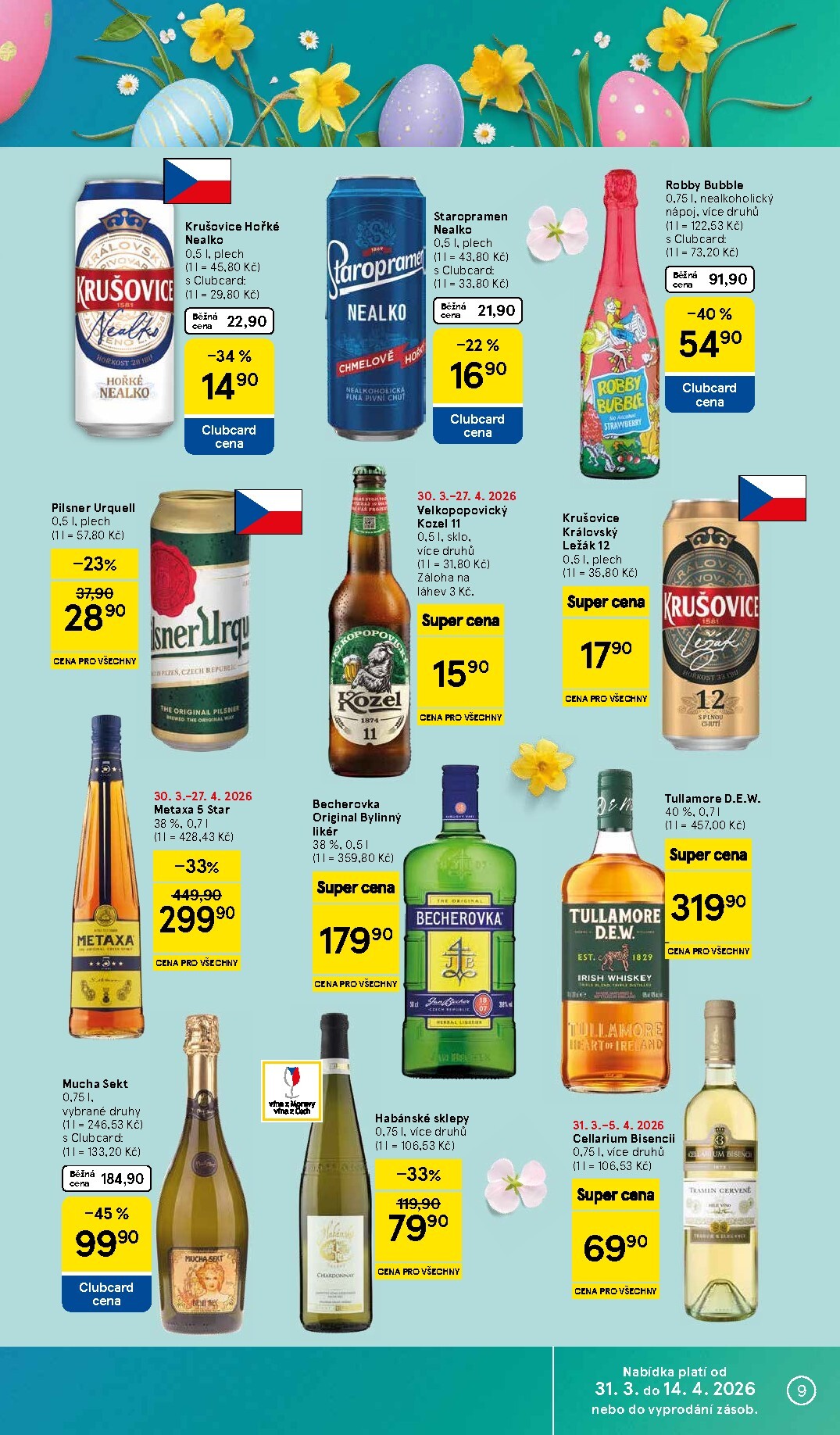 tesco - Tesco supermarket leták platný od úterý 31.03.2026 do neděle 05.04.2026 - page: 9