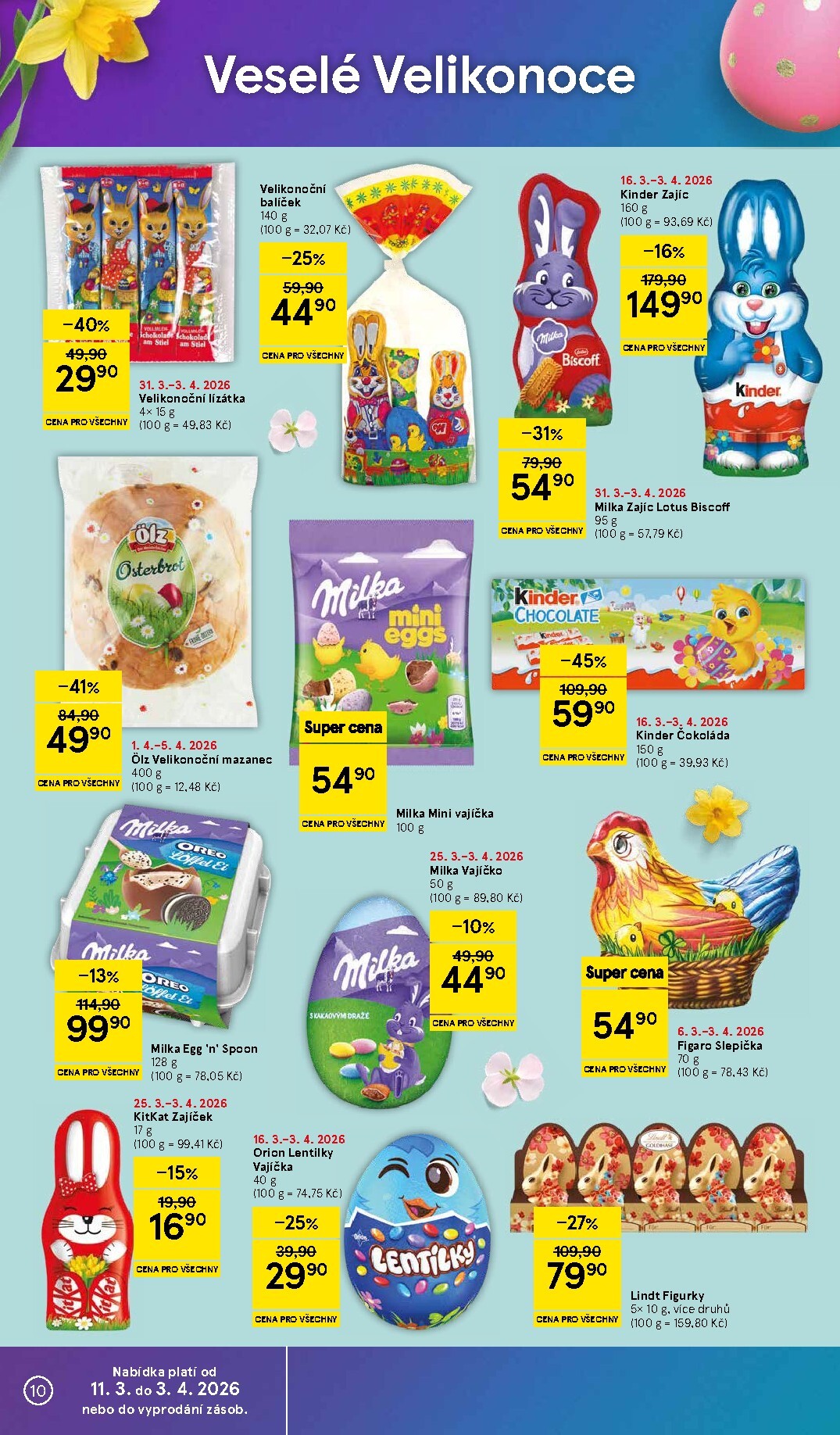 tesco - Tesco supermarket leták platný od úterý 31.03.2026 do neděle 05.04.2026 - page: 10