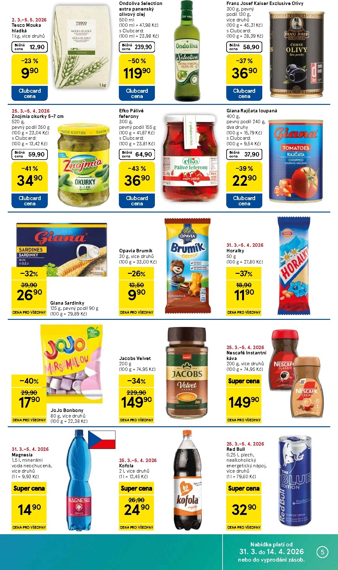 tesco - Tesco supermarket leták platný od úterý 31.03.2026 do neděle 05.04.2026 - page: 5