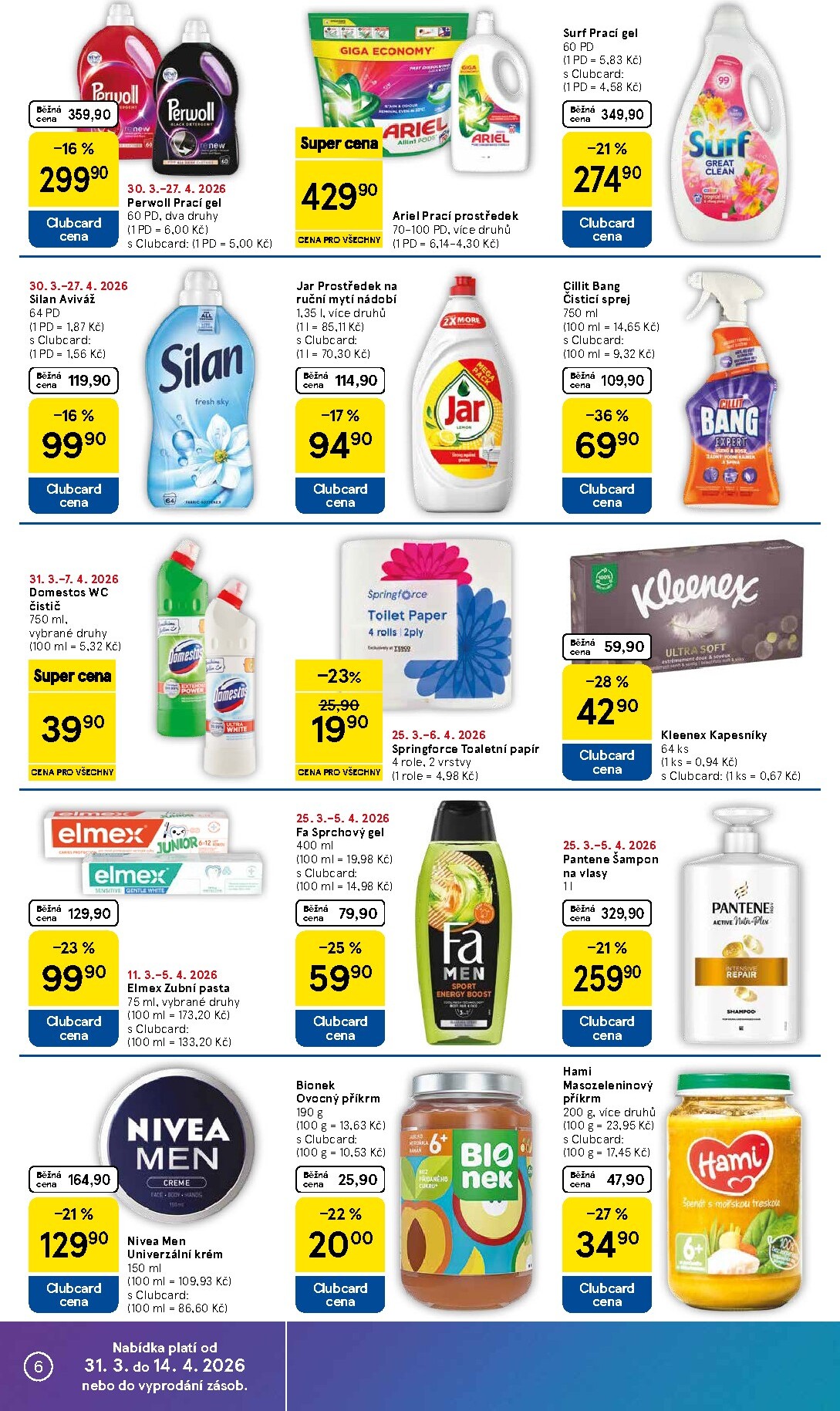 tesco - Tesco supermarket leták platný od úterý 31.03.2026 do neděle 05.04.2026 - page: 6