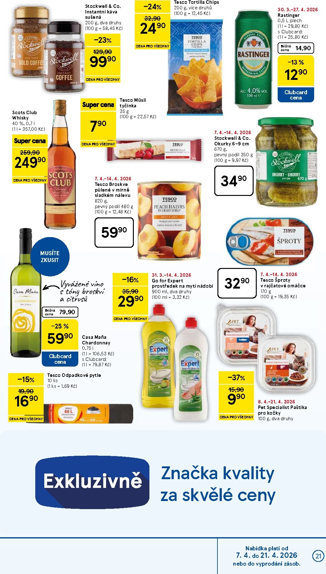 tesco - Tesco leták platný od úterý 07.04.2026 do úterý 14.04.2026 - page: 21