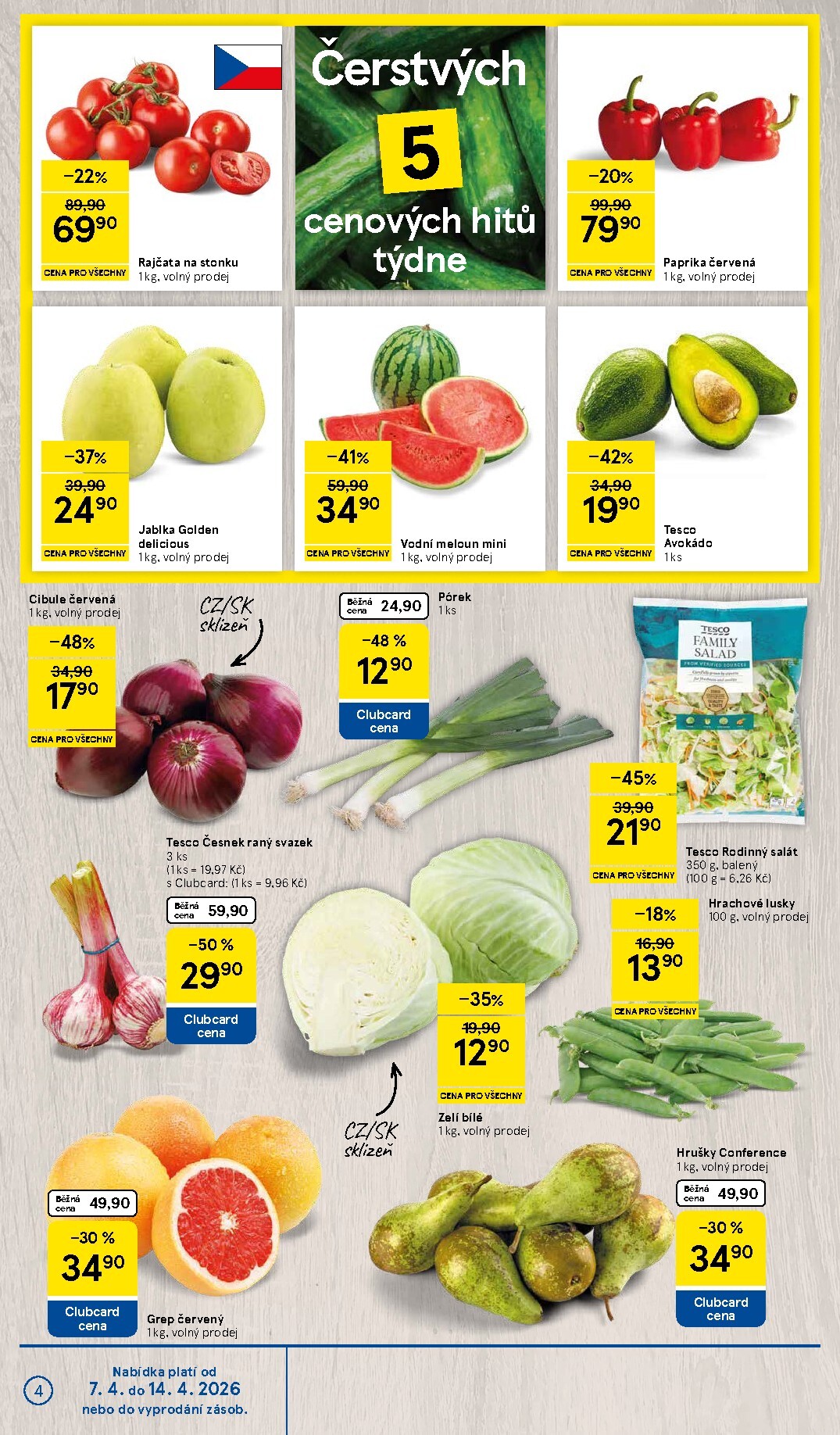 tesco - Tesco leták platný od úterý 07.04.2026 do úterý 14.04.2026 - page: 4
