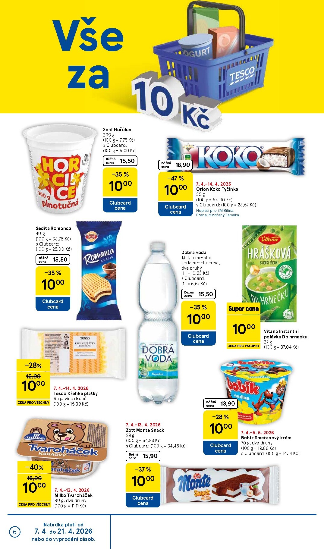 tesco - Tesco supermarket leták platný od úterý 07.04.2026 do úterý 14.04.2026 - page: 6