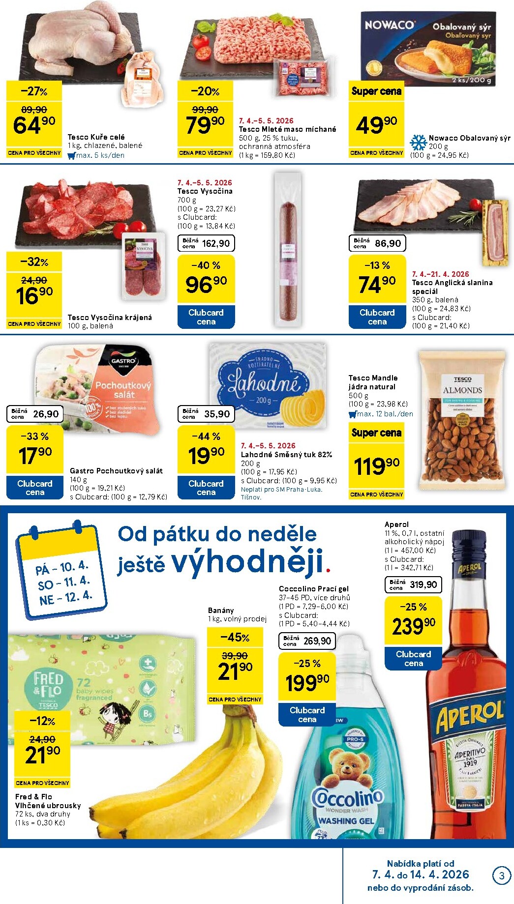 tesco - Tesco supermarket leták platný od úterý 07.04.2026 do úterý 14.04.2026 - page: 3