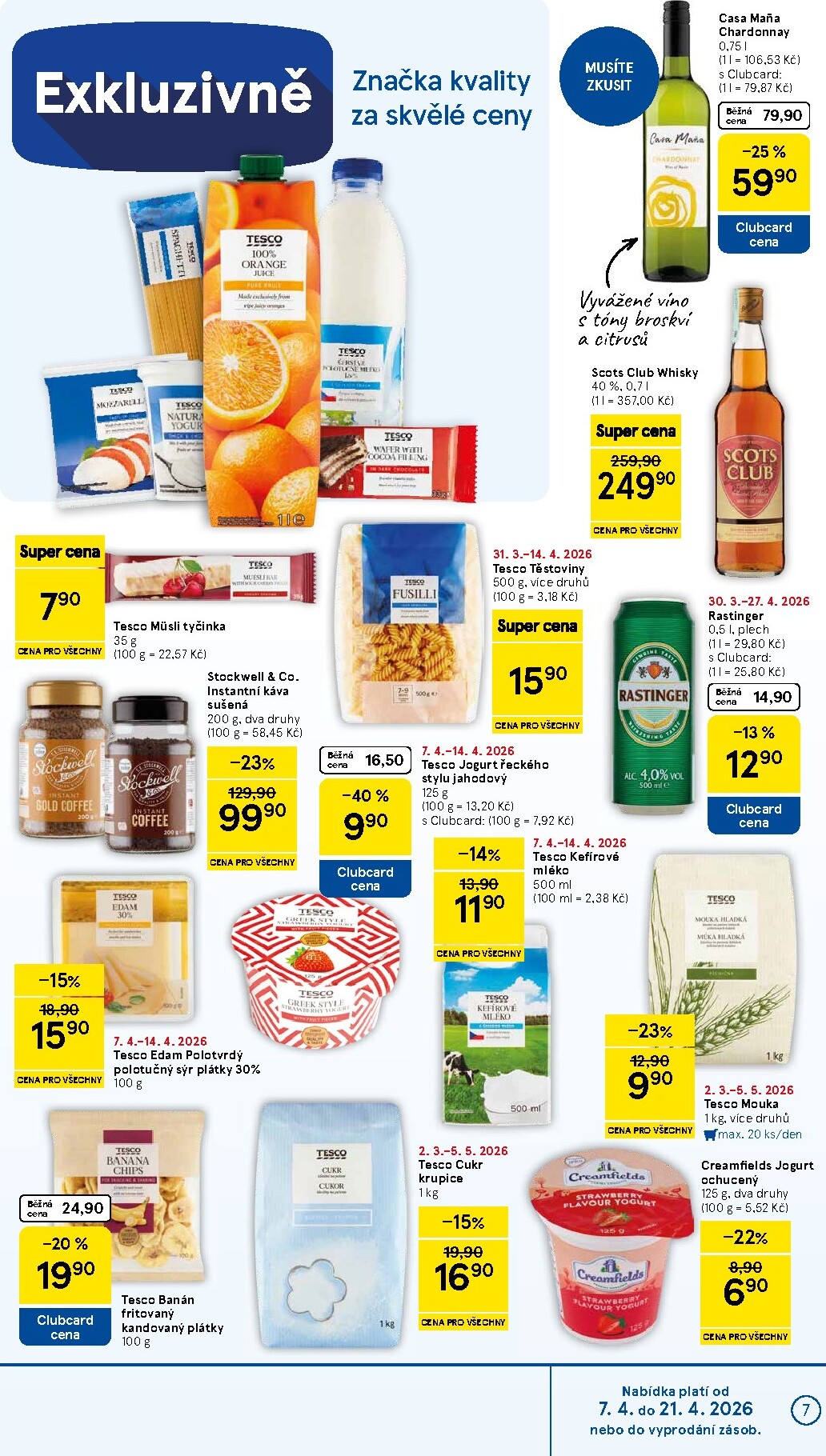 tesco - Tesco supermarket leták platný od úterý 07.04.2026 do úterý 14.04.2026 - page: 7
